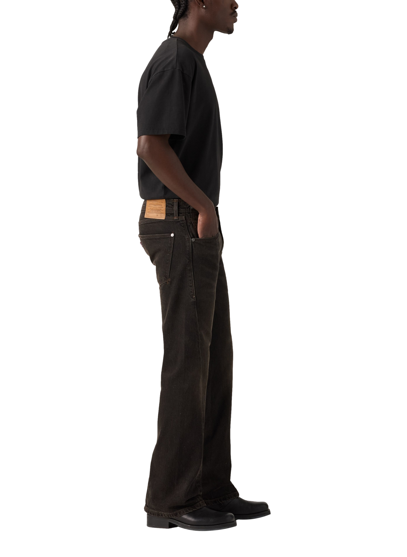 Bootcut-Jeans aus Baumwollmischung LEVI'S Schwarz