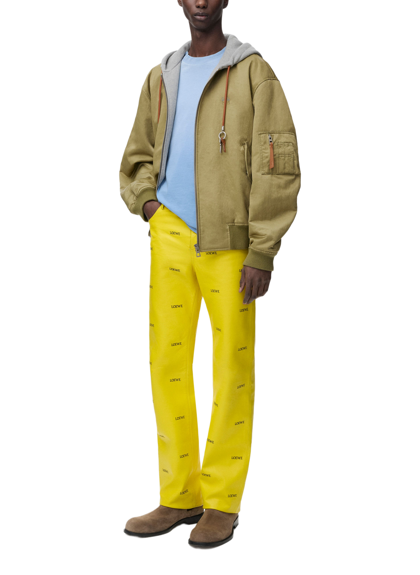 Technical fabric bomber LOEWE Green