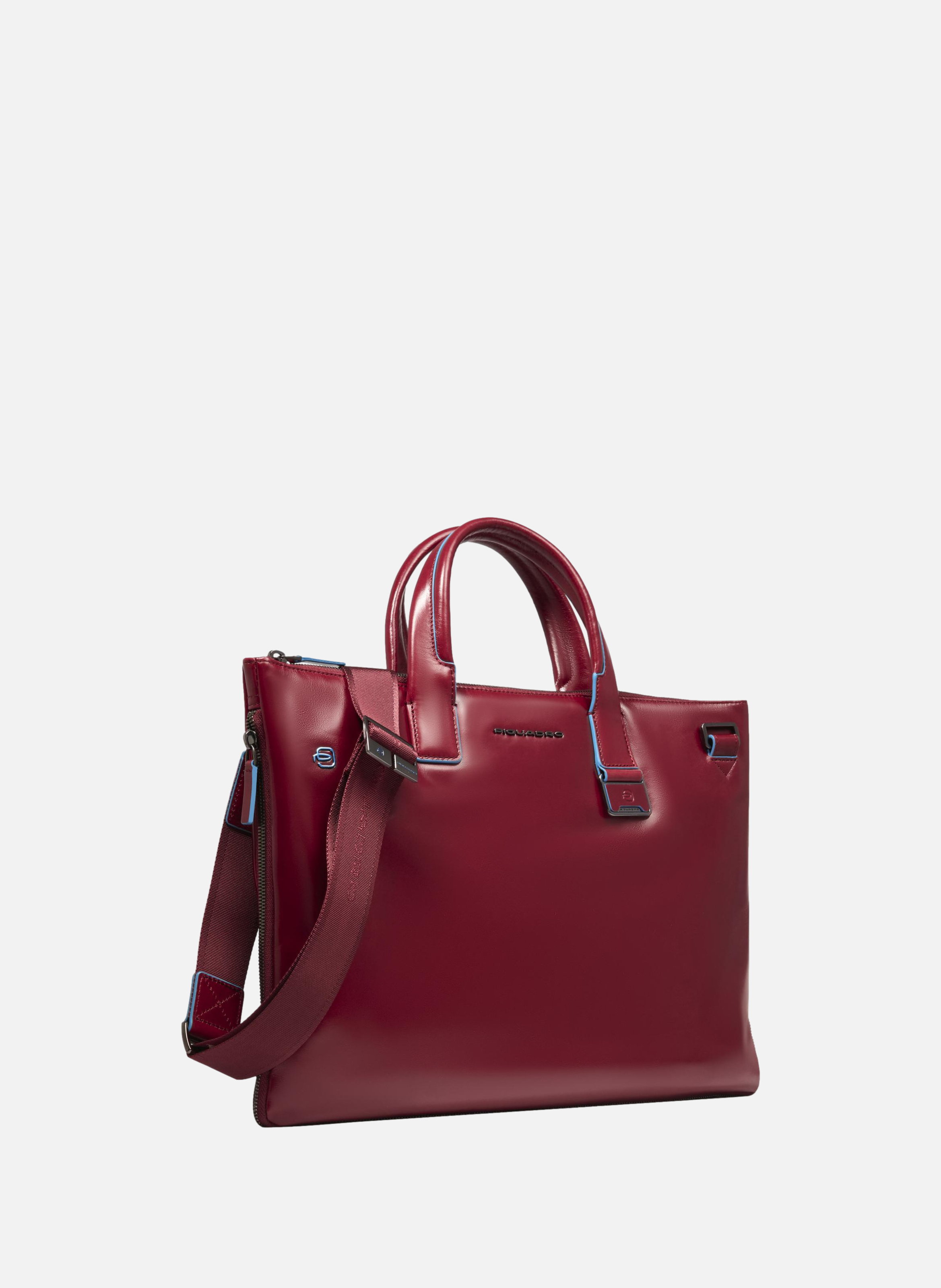 Sac fin pour ordinateur 15,6", extensible PIQUADRO Rouge