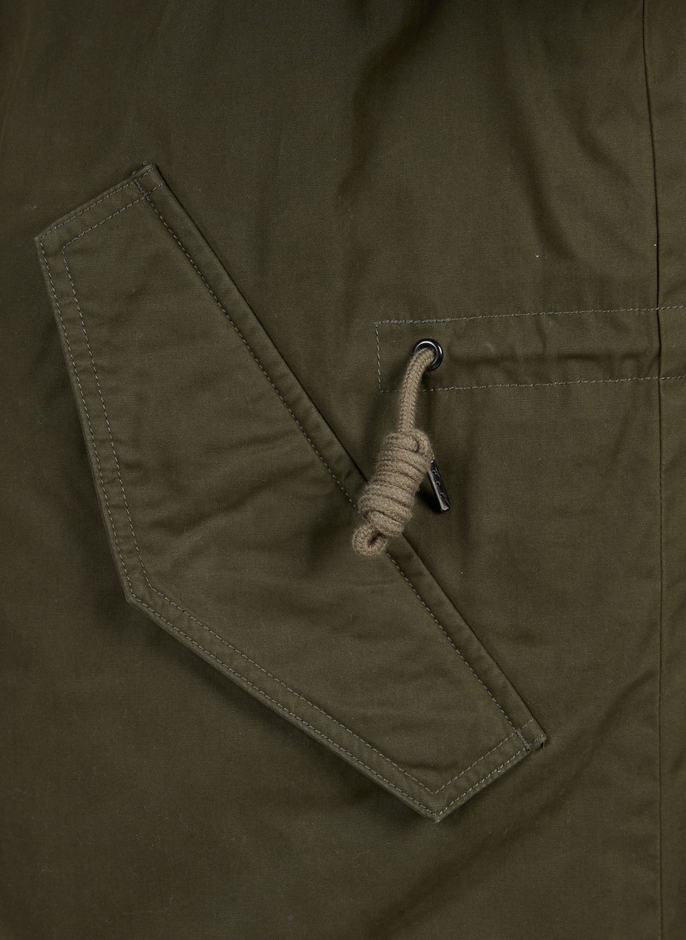 Langford cotton down jacket CLOSED Khaki