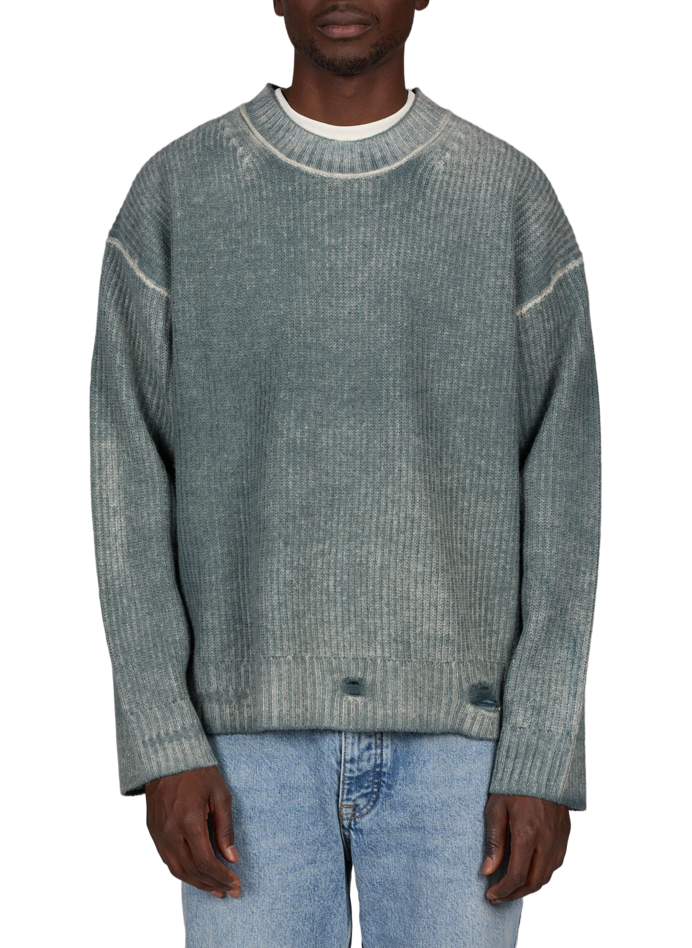 Wollstrickpullover REPRESENT Blau