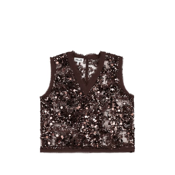 Top sans manches Manire à strass Top sans manches Manire à strass