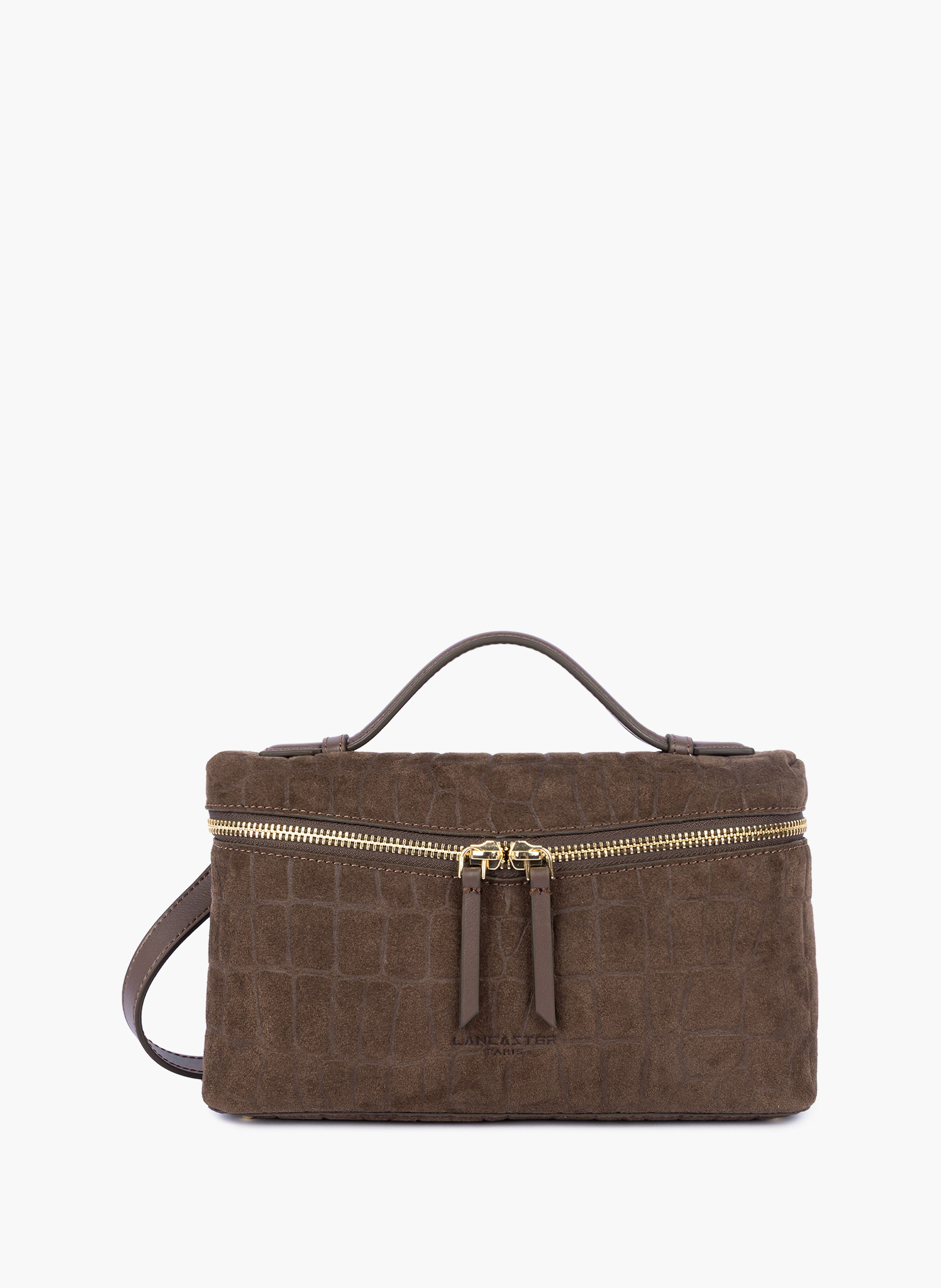Sac boite - suède exo LANCASTER Marron