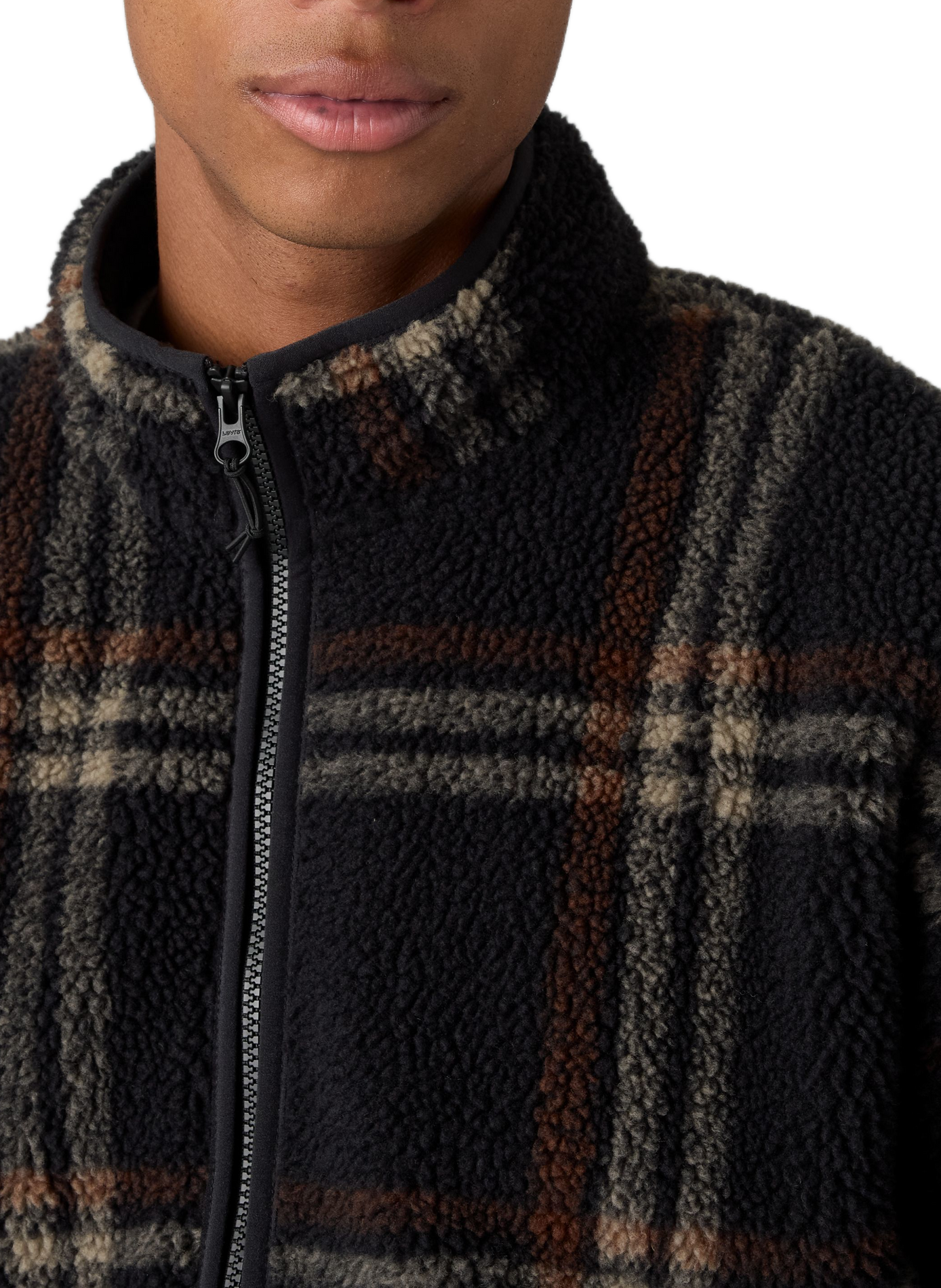 Flauschige Jacke mit Stehkragen LEVI'S Schwarz