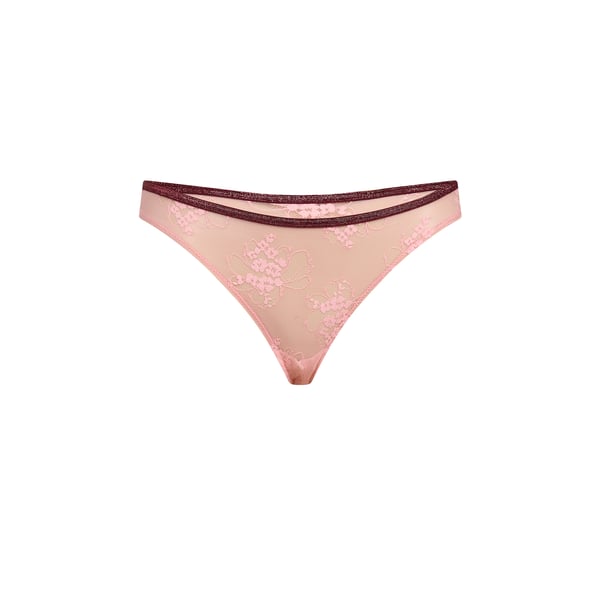 Culotte classique unie à détail pailleté Culotte classique unie à détail pailleté