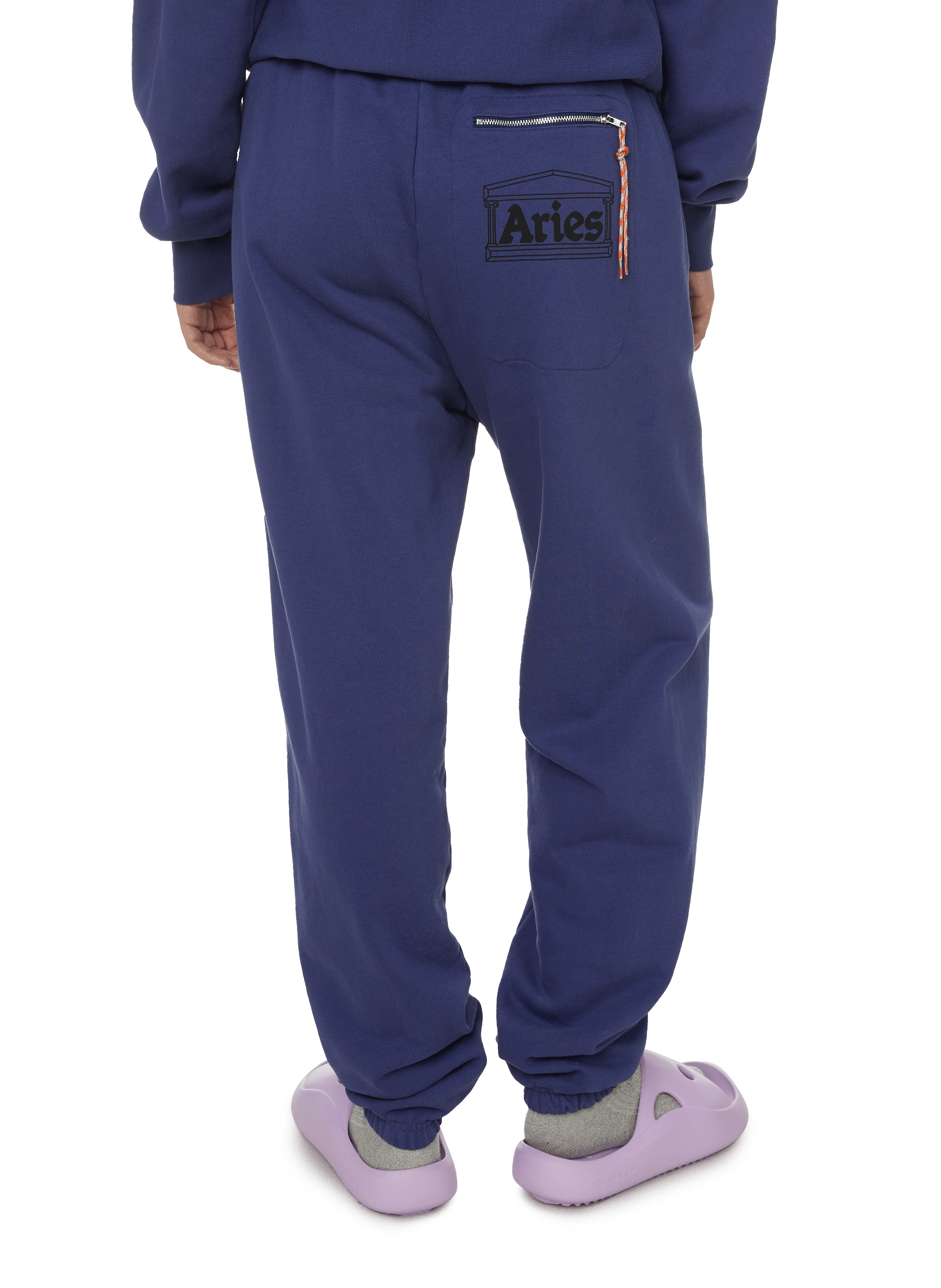 Premium Temple cotton joggers ARIES Blue