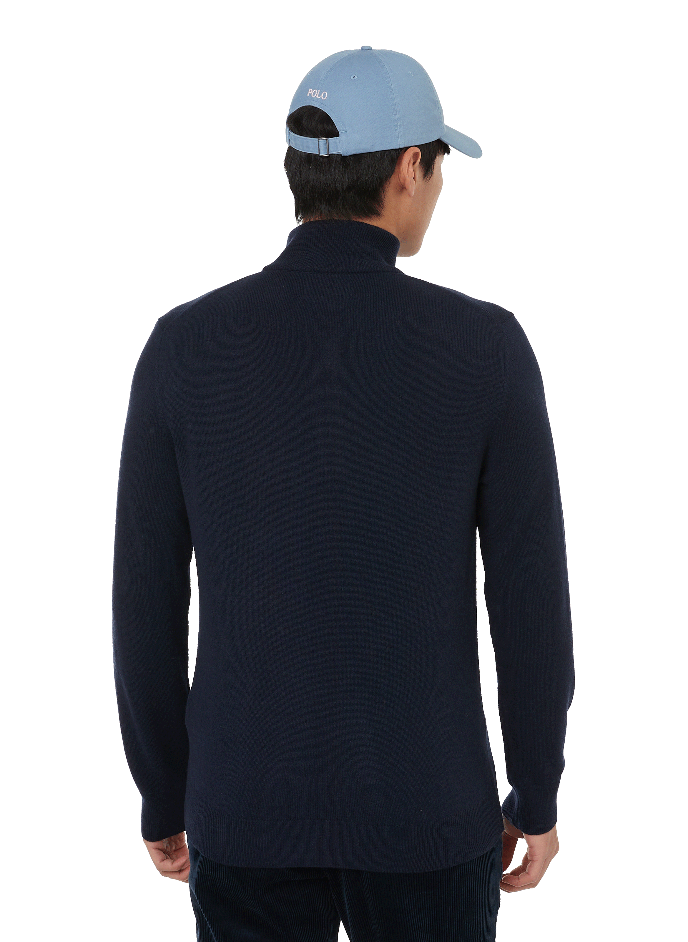 Pull à col camionneur en laine POLO RALPH LAUREN Bleu