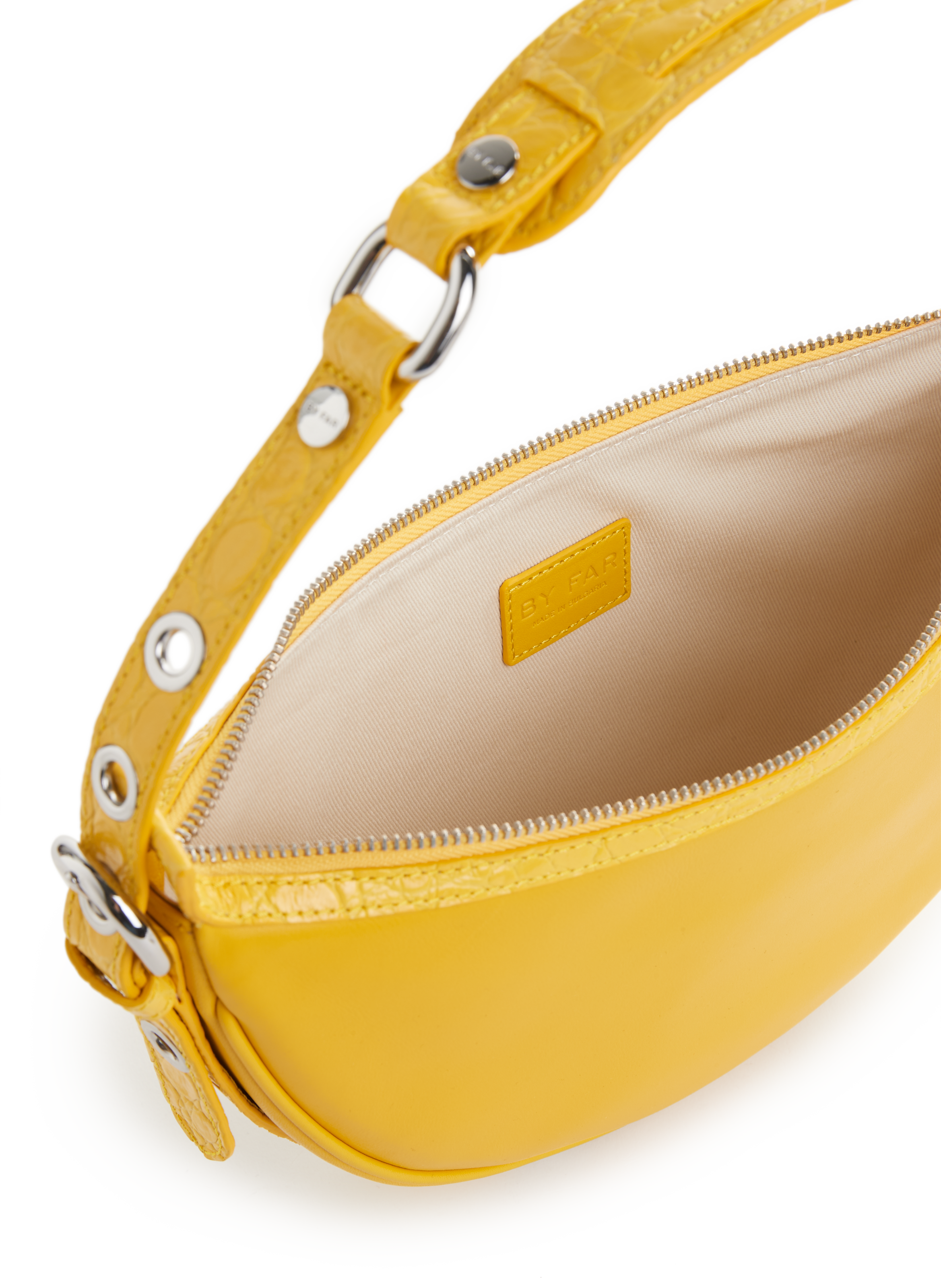 Sac Gib en cuir BY FAR Jaune