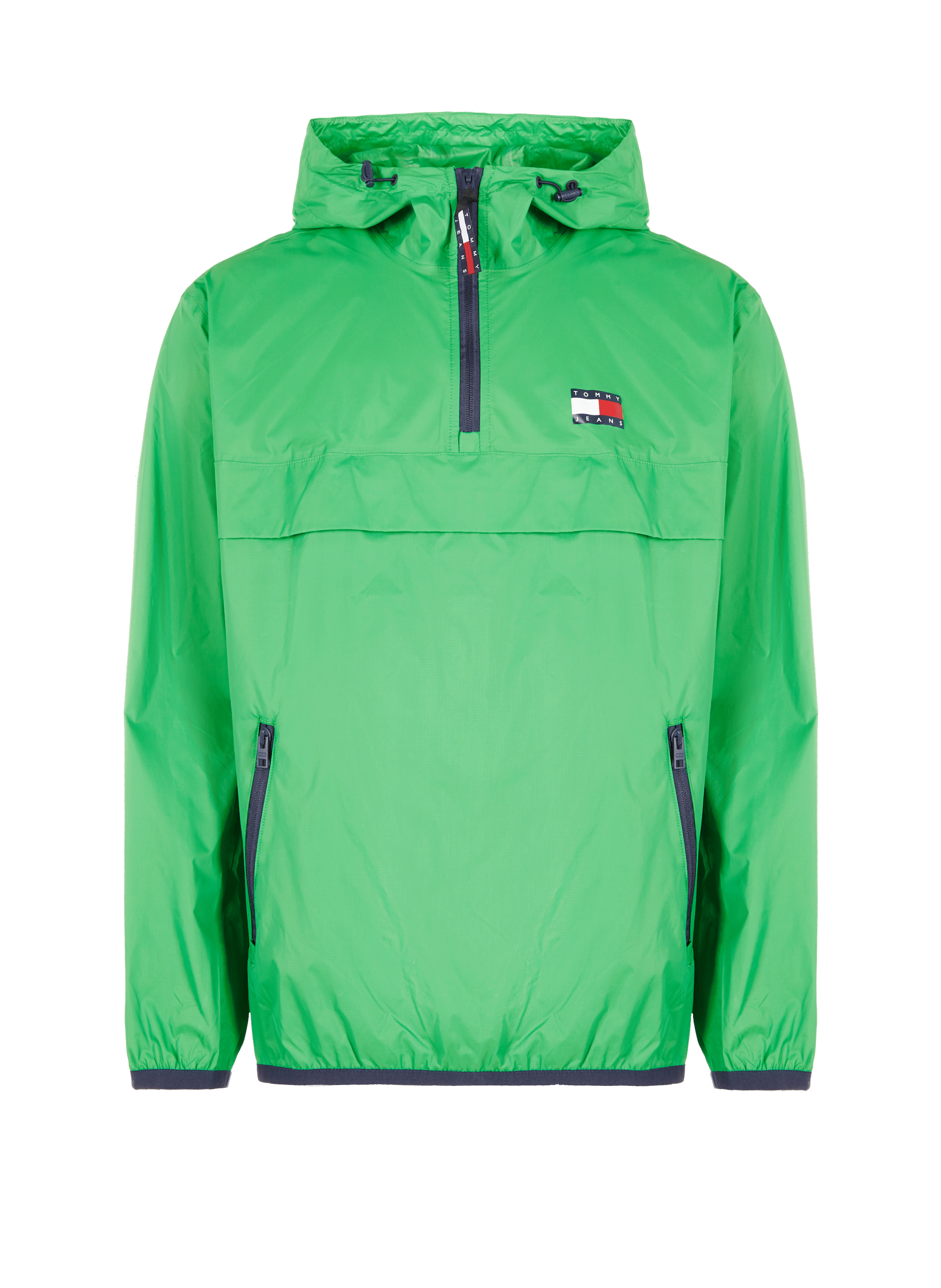 Veste coupe-vent à capuche en polyamide recyclée