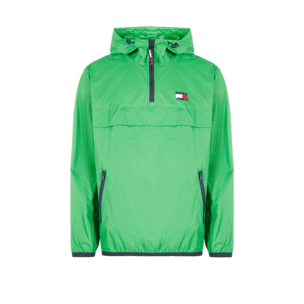 Veste coupe-vent à capuche en polyamide recyclée