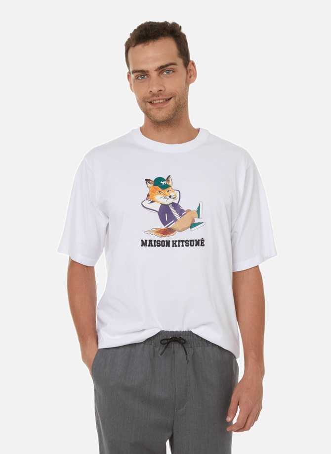 T-shirt imprimé en coton MAISON KITSUNÉ