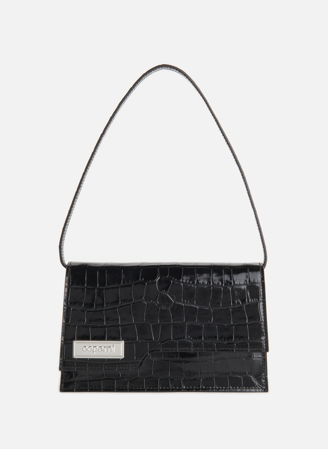 Crocodile-effect embossed leather mini bag COPERNI