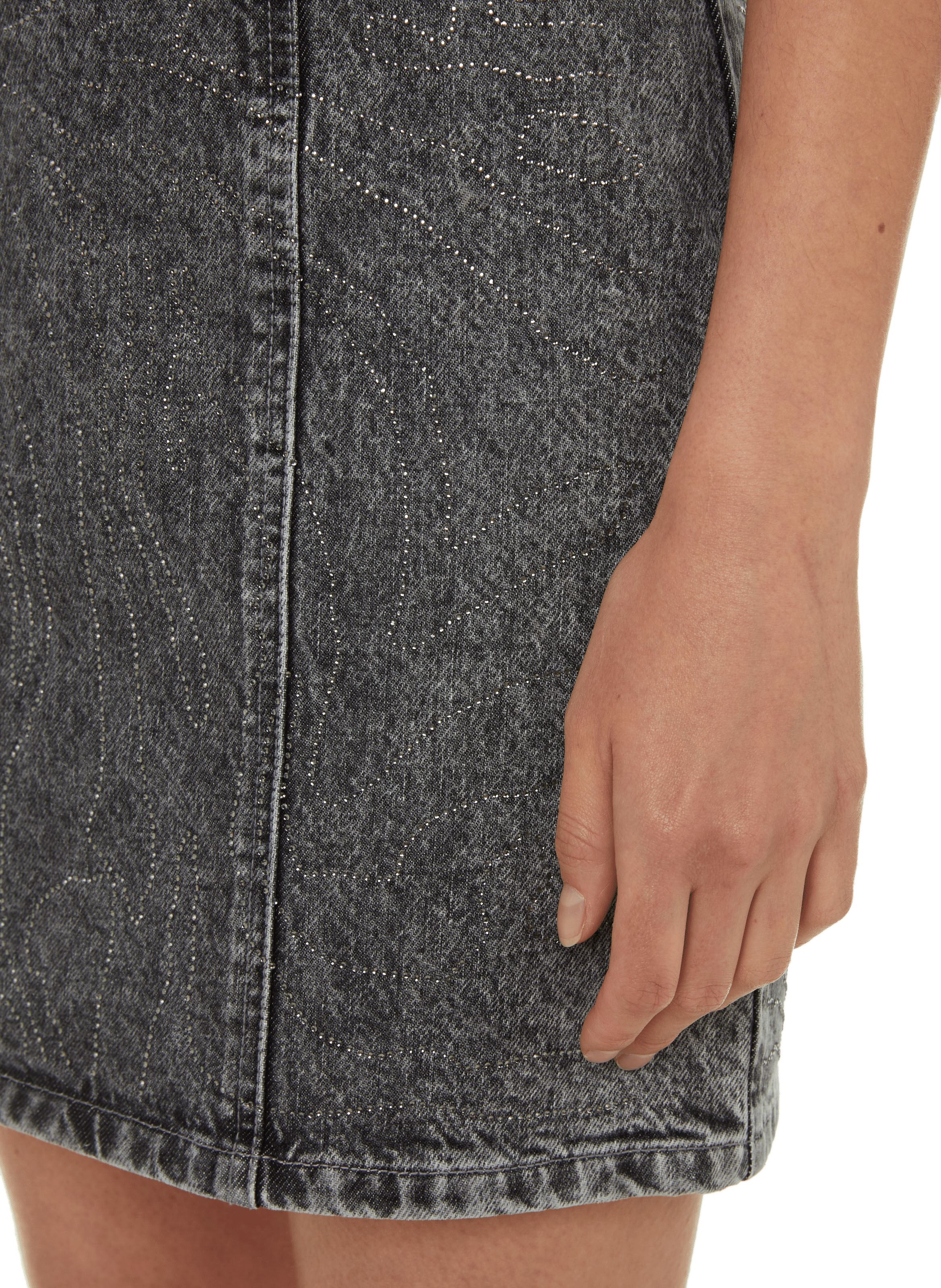 Robe bustier en jean ROTATE Gris