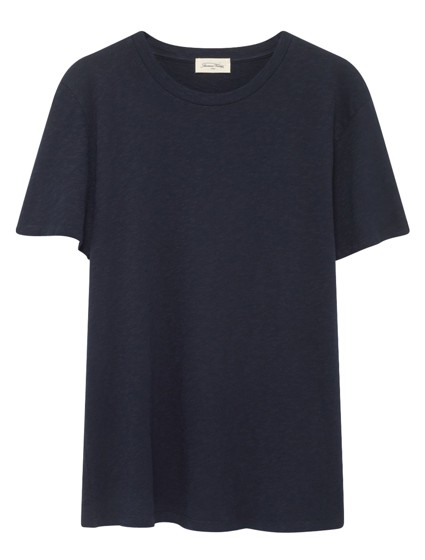Tee-shirt regular-fit à col rond en coton bysapick AMERICAN VINTAGE Bleu
