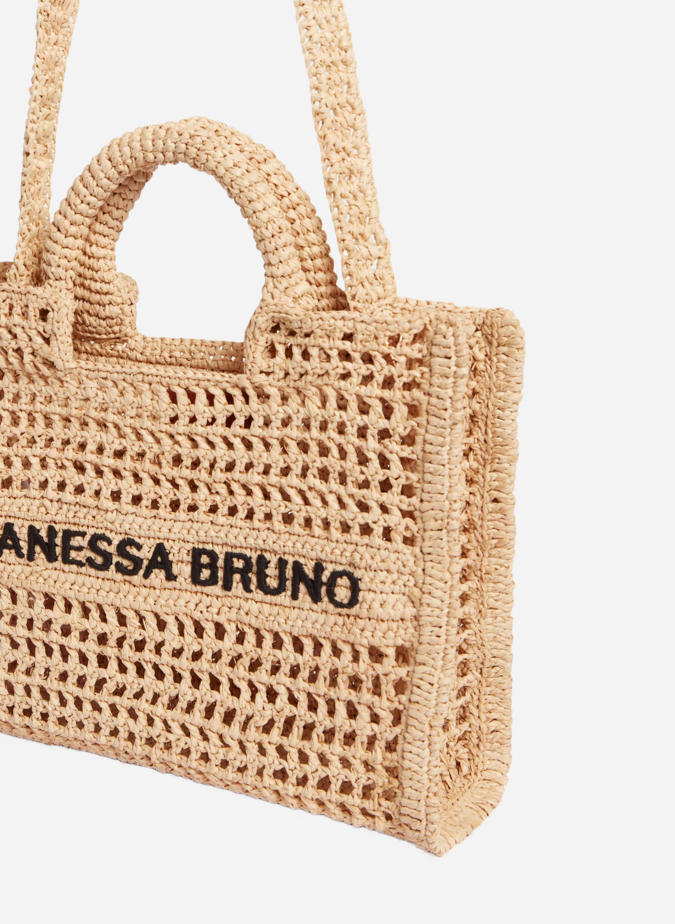 Petit panier en raphia VANESSA BRUNO Beige