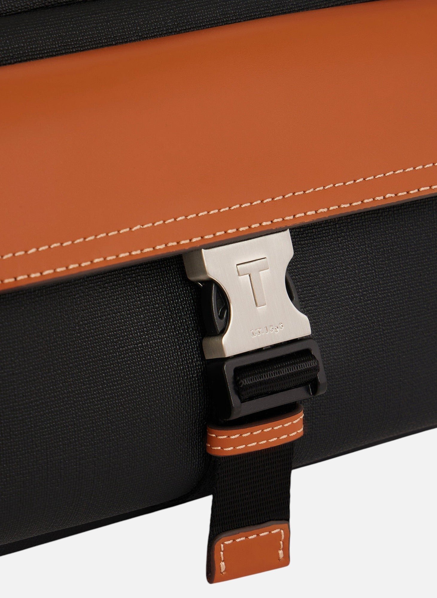 Petit sac bandoulière maurice en toile enduite LE TANNEUR Noir