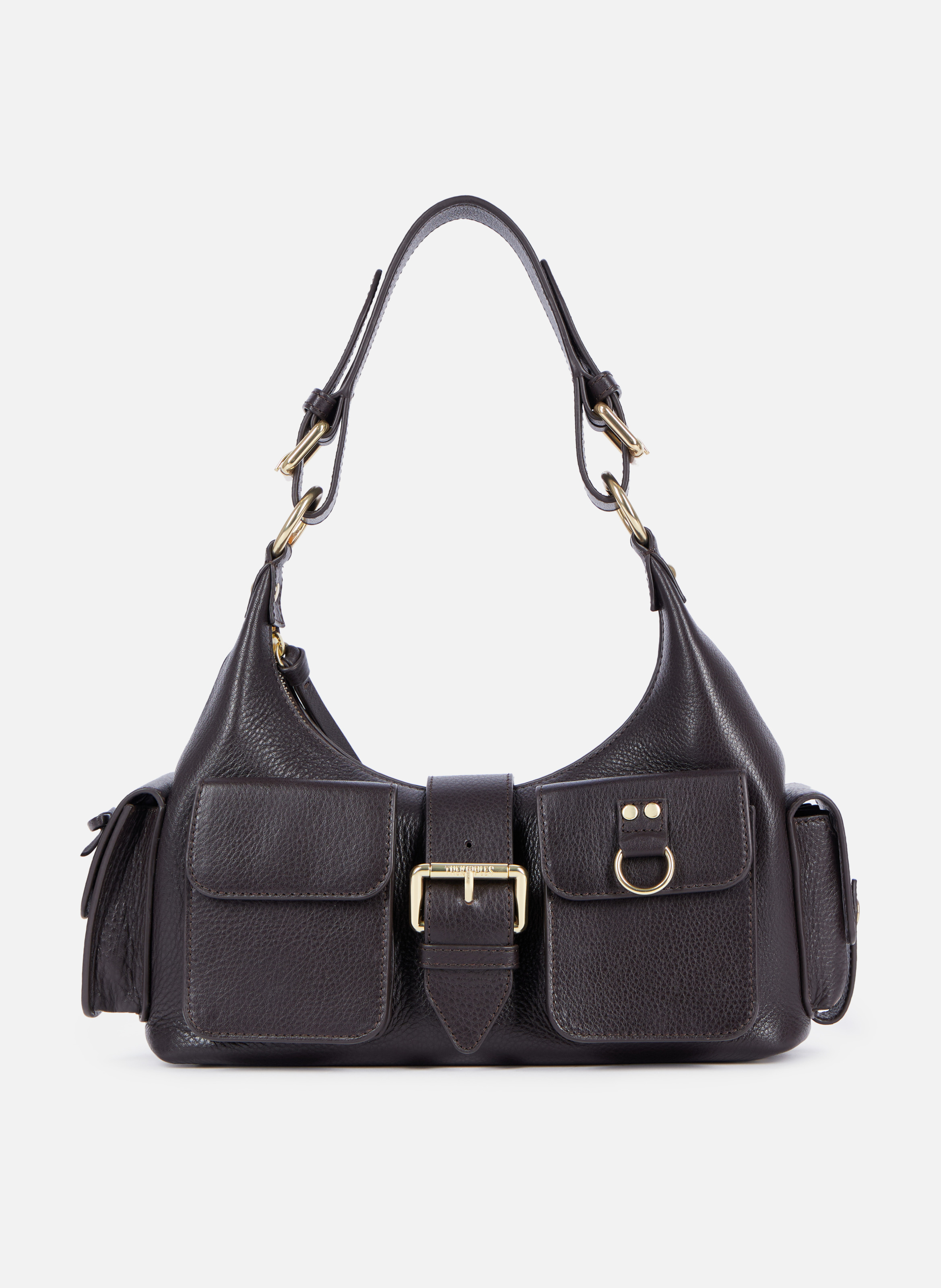 Sac amelia en cuir grainé THE KOOPLES Marron