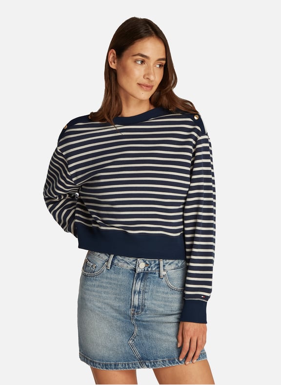Striped cotton sweater Multicolour by TOMMY HILFIGER TOMMY HILFIGER Striped cotton sweater Multicolour