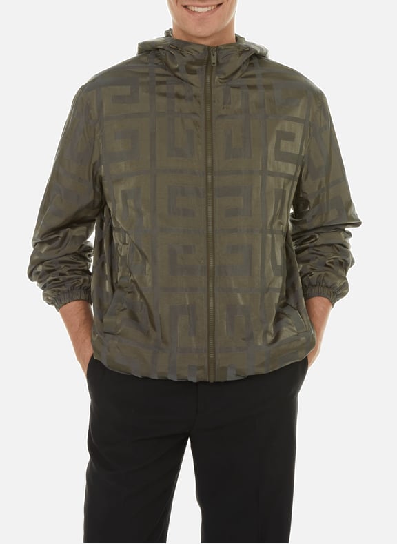 Veste légère imprimée logo Vert by GIVENCHY GIVENCHY Veste légère imprimée logo Vert