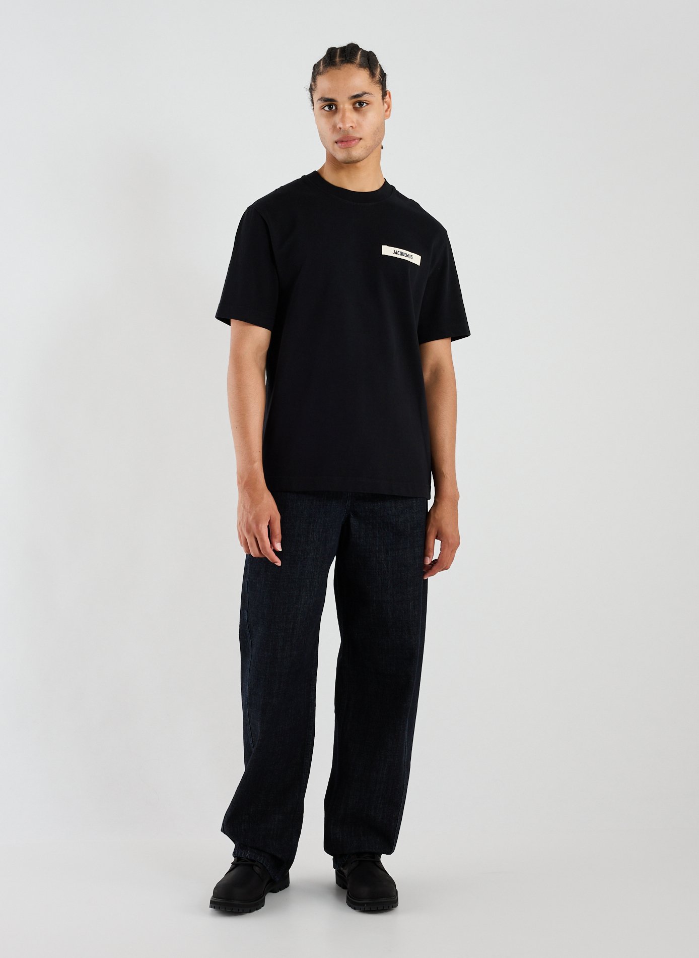 Straight-fit cotton T-shirt JACQUEMUS Black