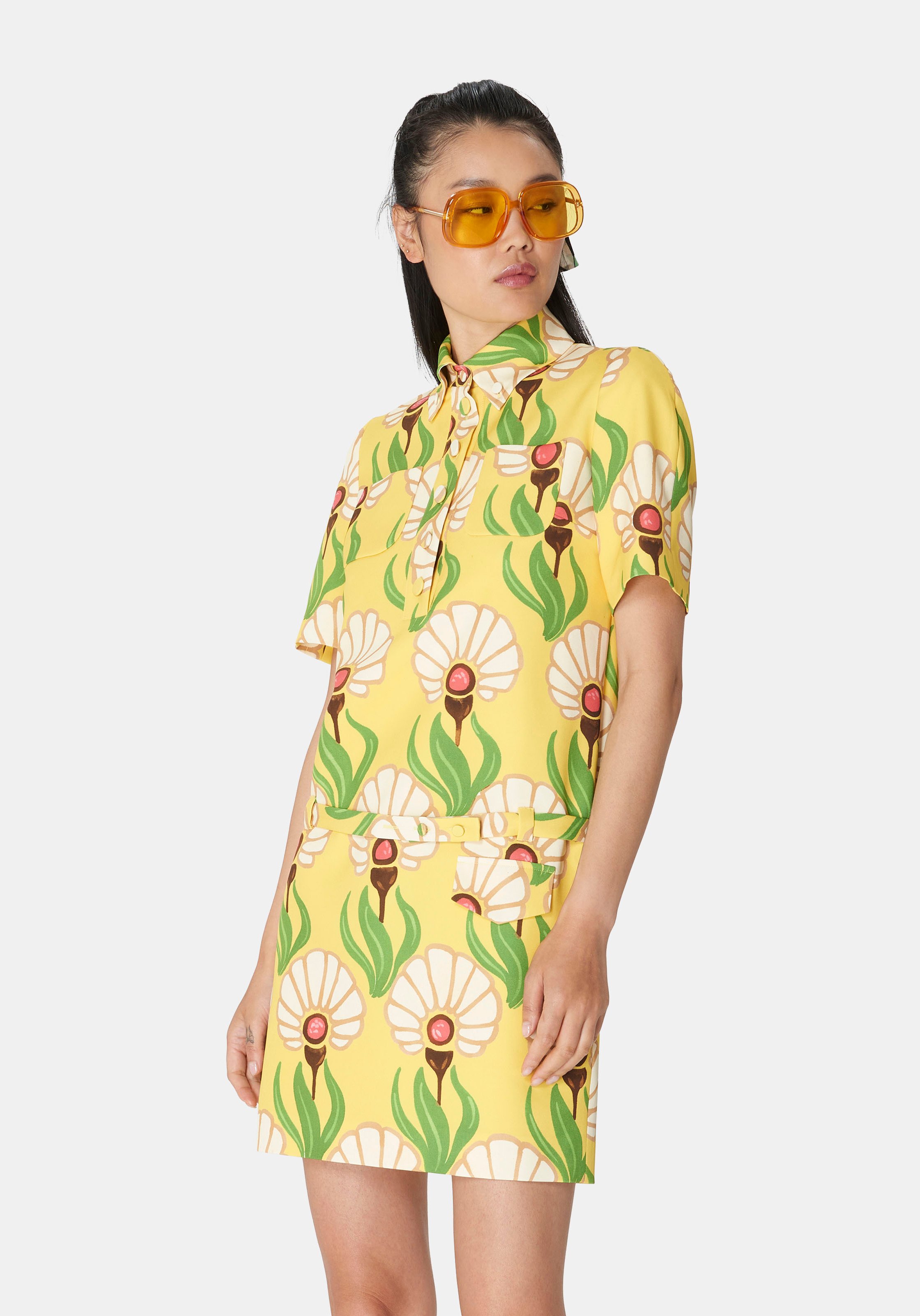 Robe rivage TARA JARMON Jaune