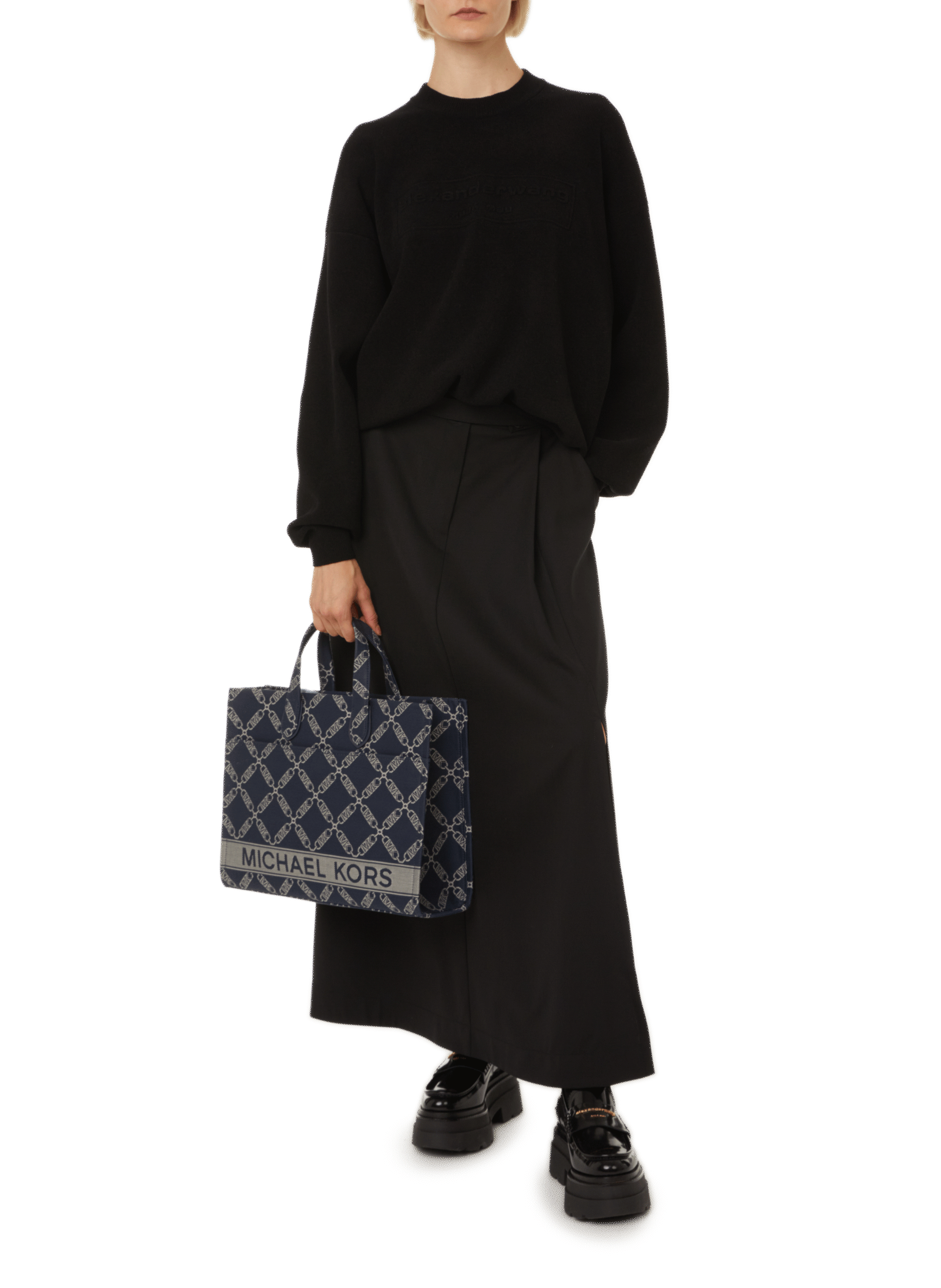 Pull logotypé ALEXANDER WANG Noir