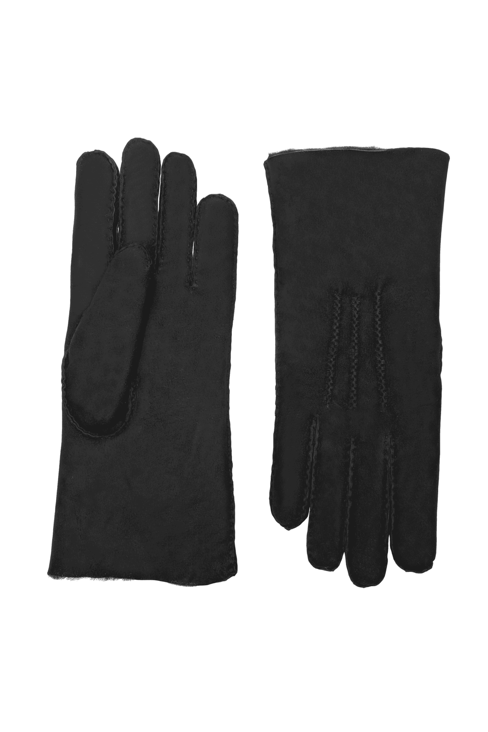 Gants arnaud homme cuir double face AGNELLE Noir