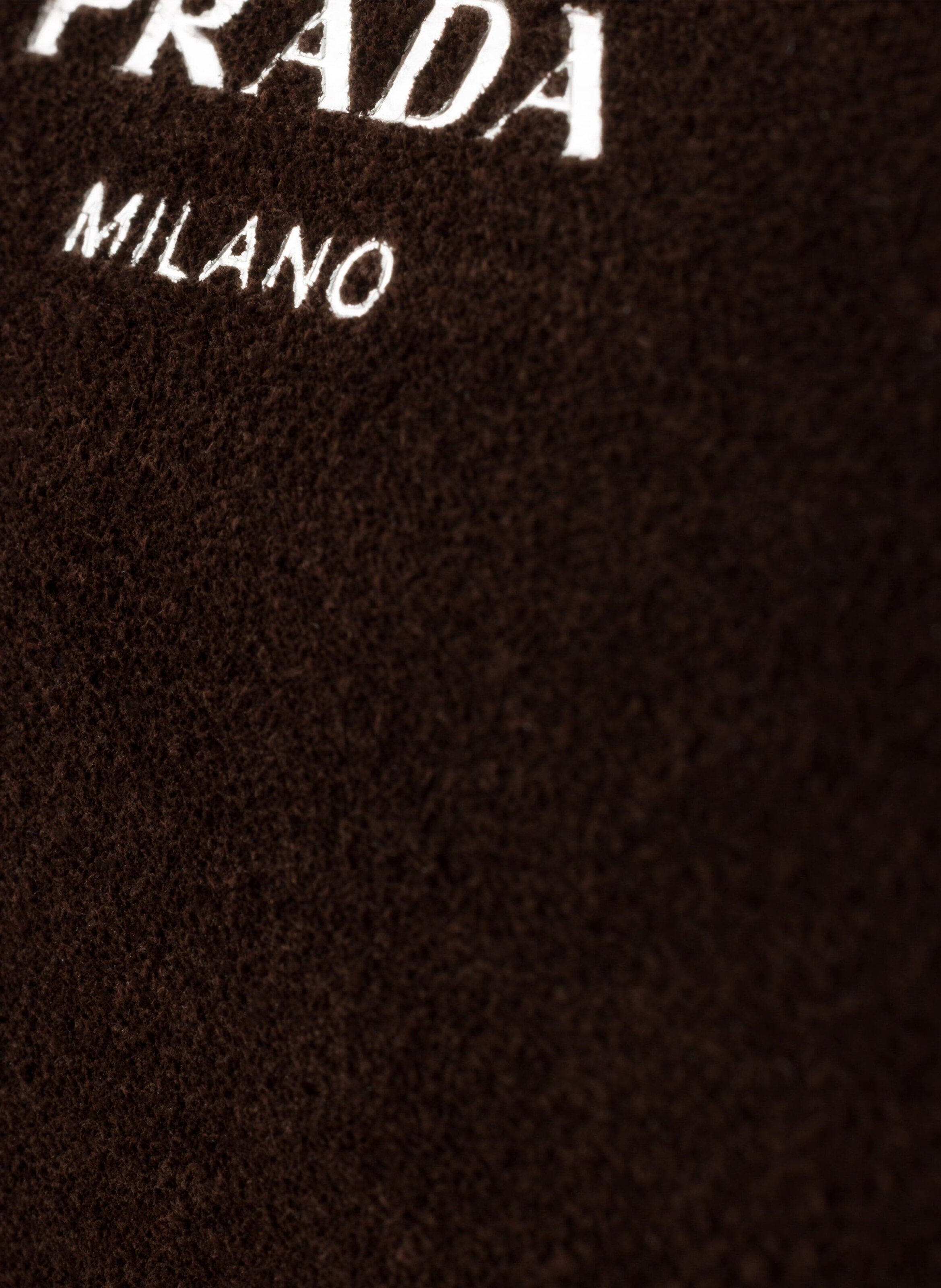 Sac à bandoulière en veau velours Marron