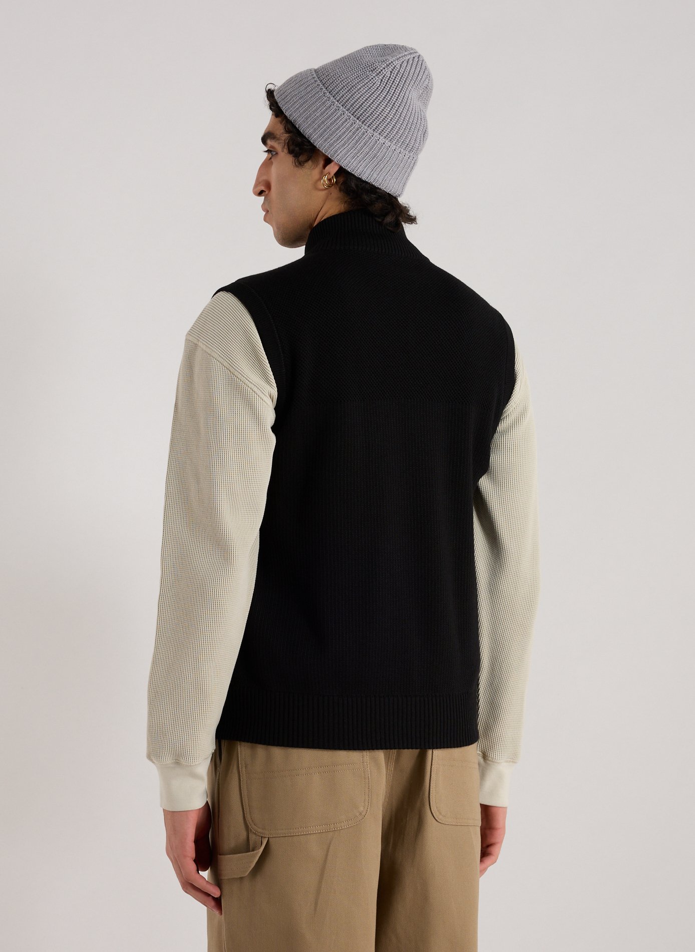 Sleeveless wool cardigan CANADA GOOSE Grey