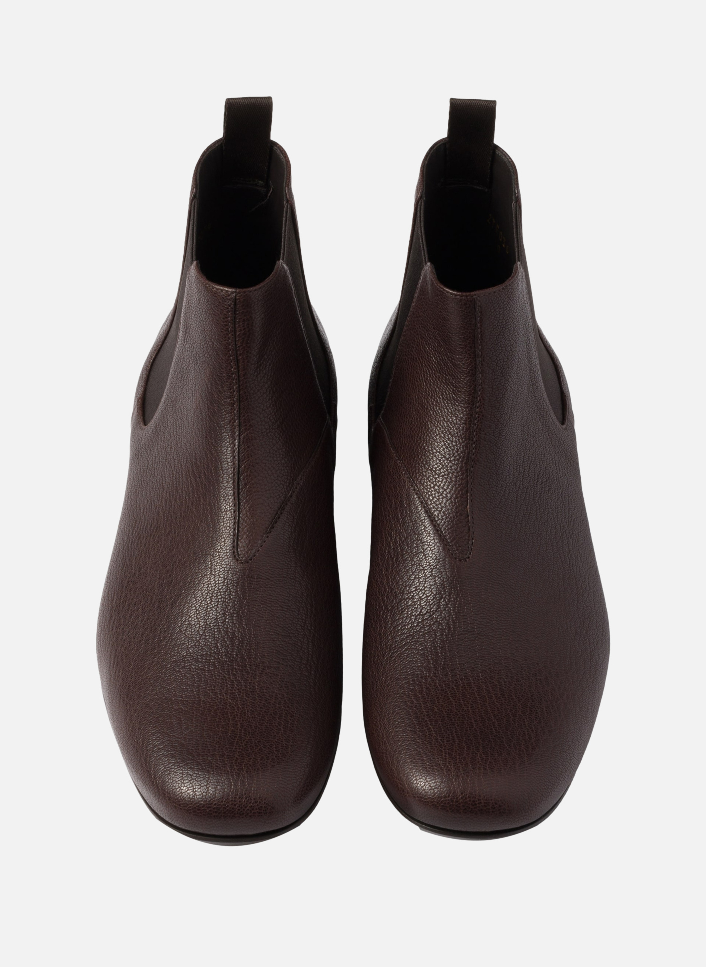 Bottines chelsea en cuir PRADA Marron