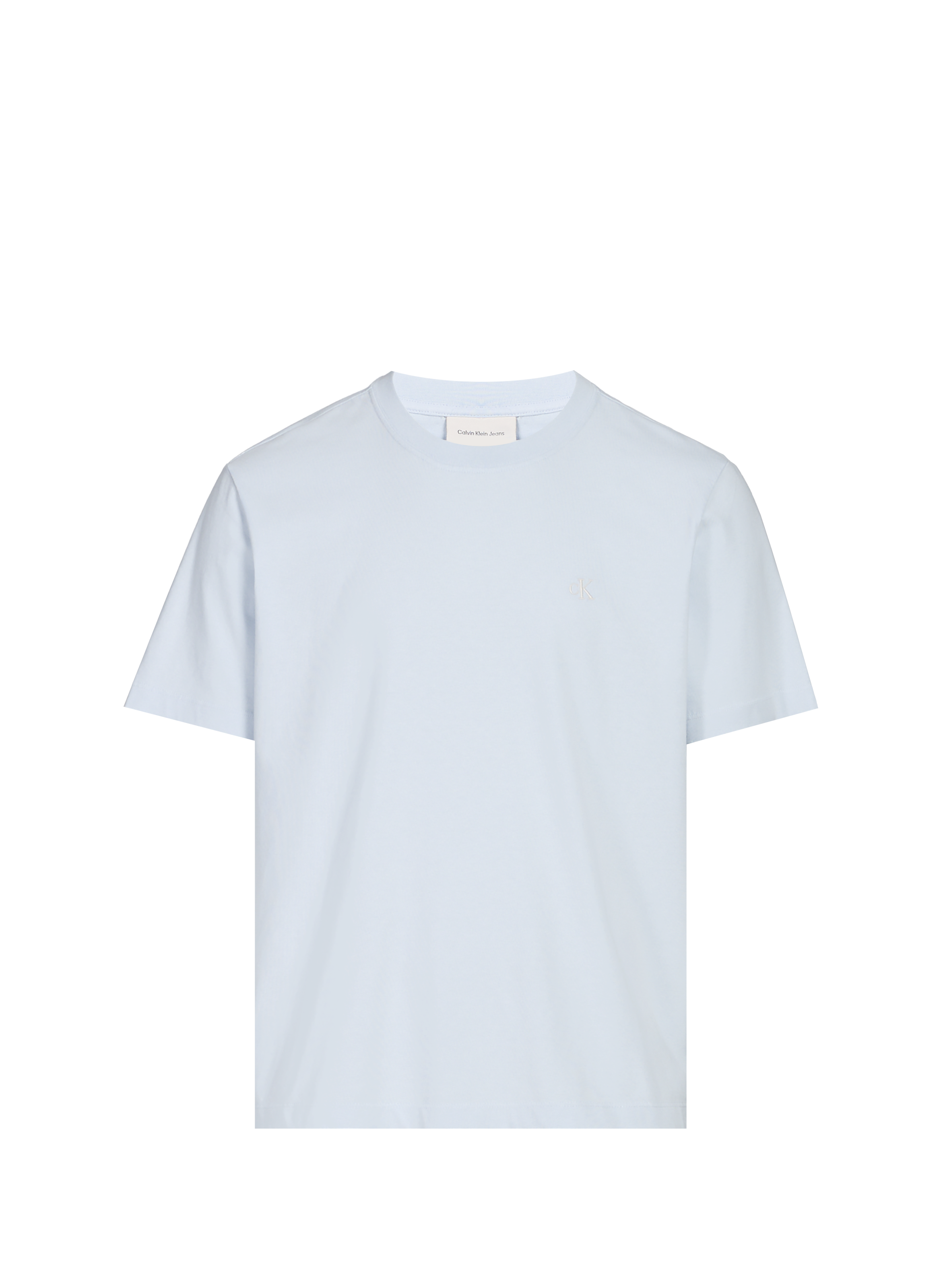 T-shirt à col rond en coton CALVIN KLEIN Bleu