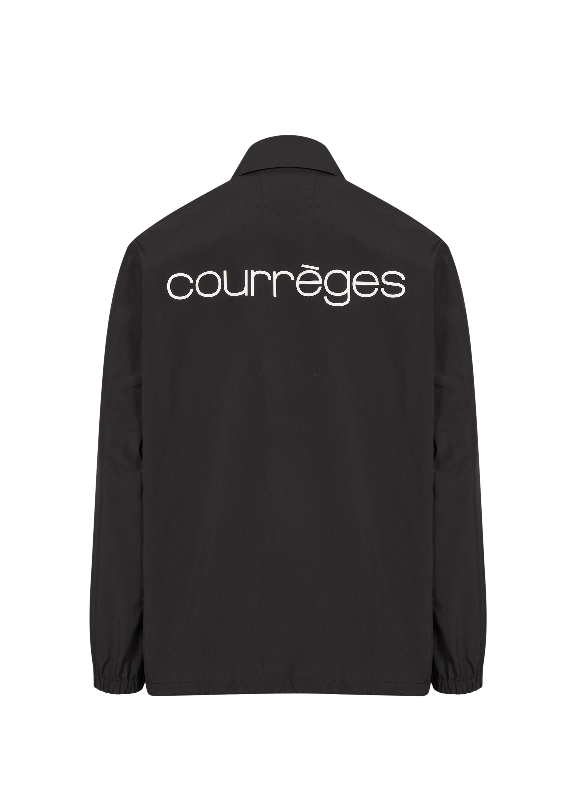 Veste droite à col classique COURRÈGES Noir