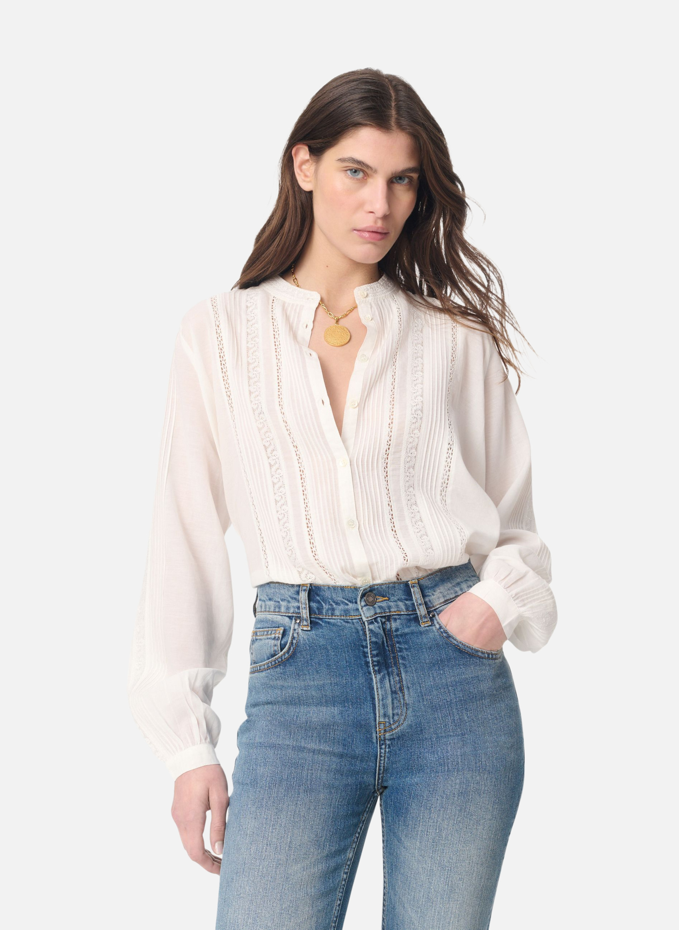 Chemise gipsy VANESSA BRUNO Blanc