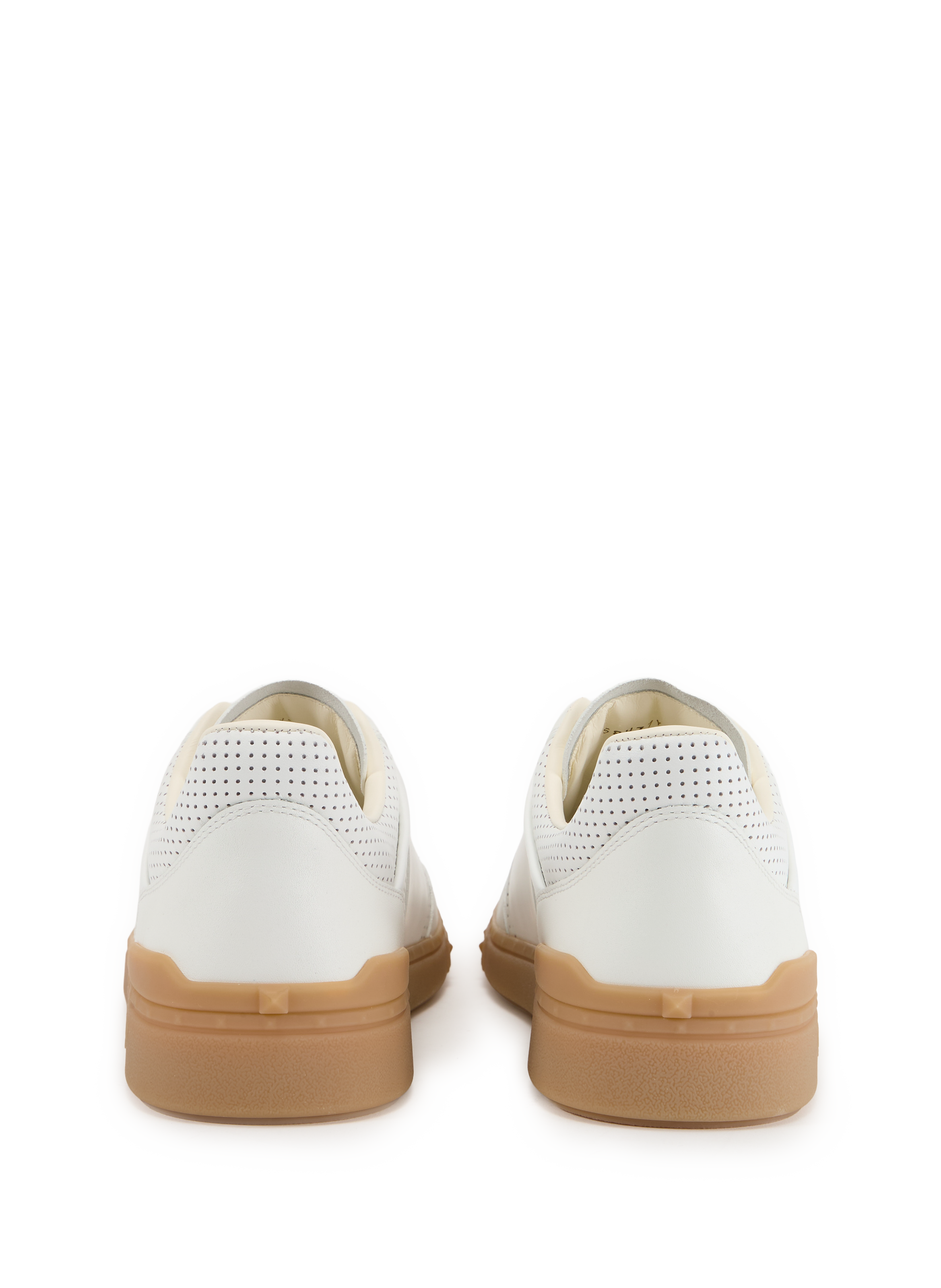 Baskets basses en cuir de veau VALENTINO Blanc