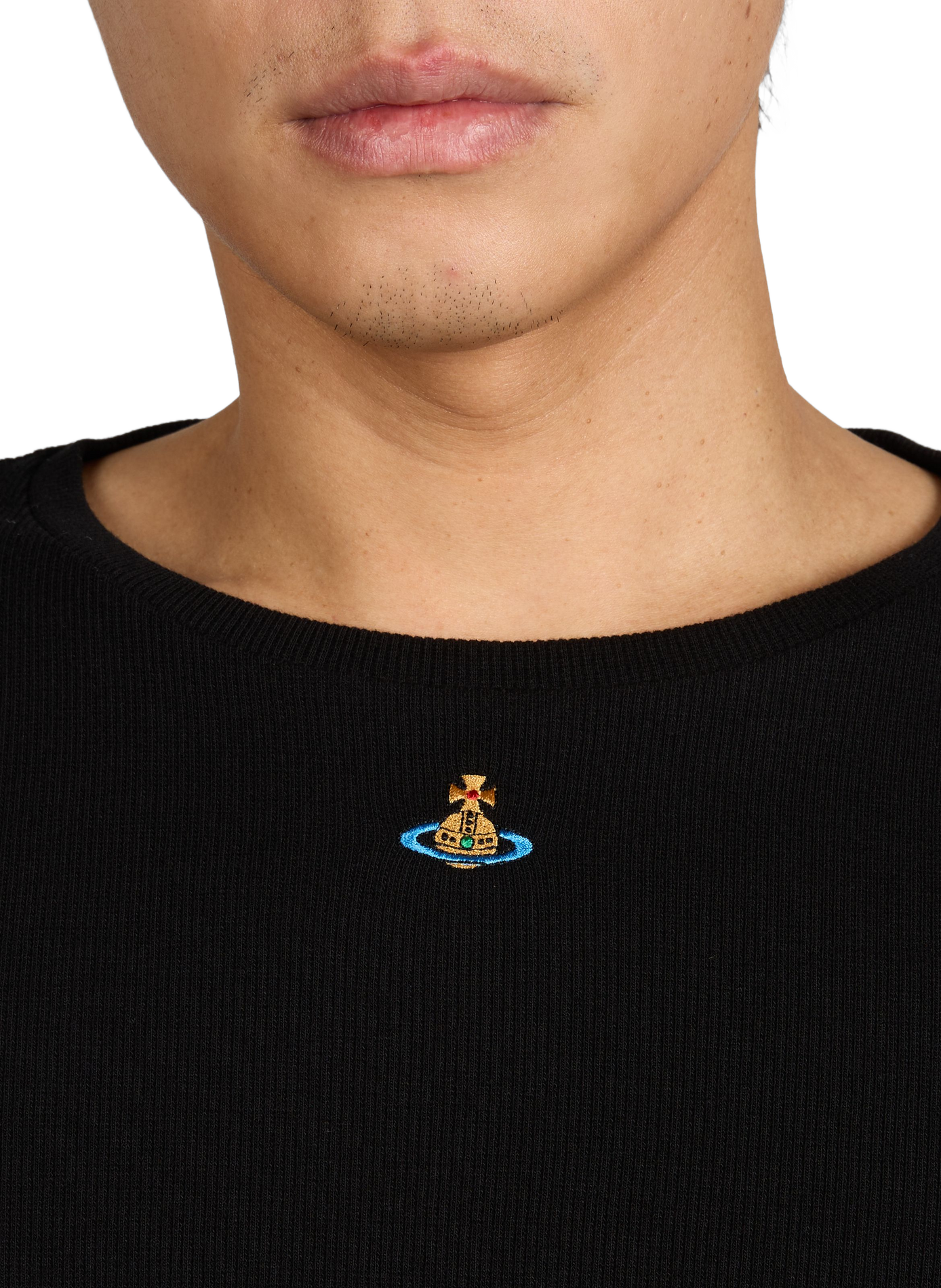 Long-sleeved T-shirt with logo  VIVIENNE WESTWOOD Black