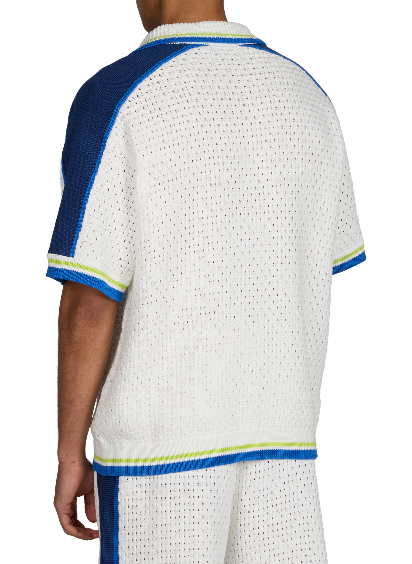 Short-sleeved knit shirt Multicolour