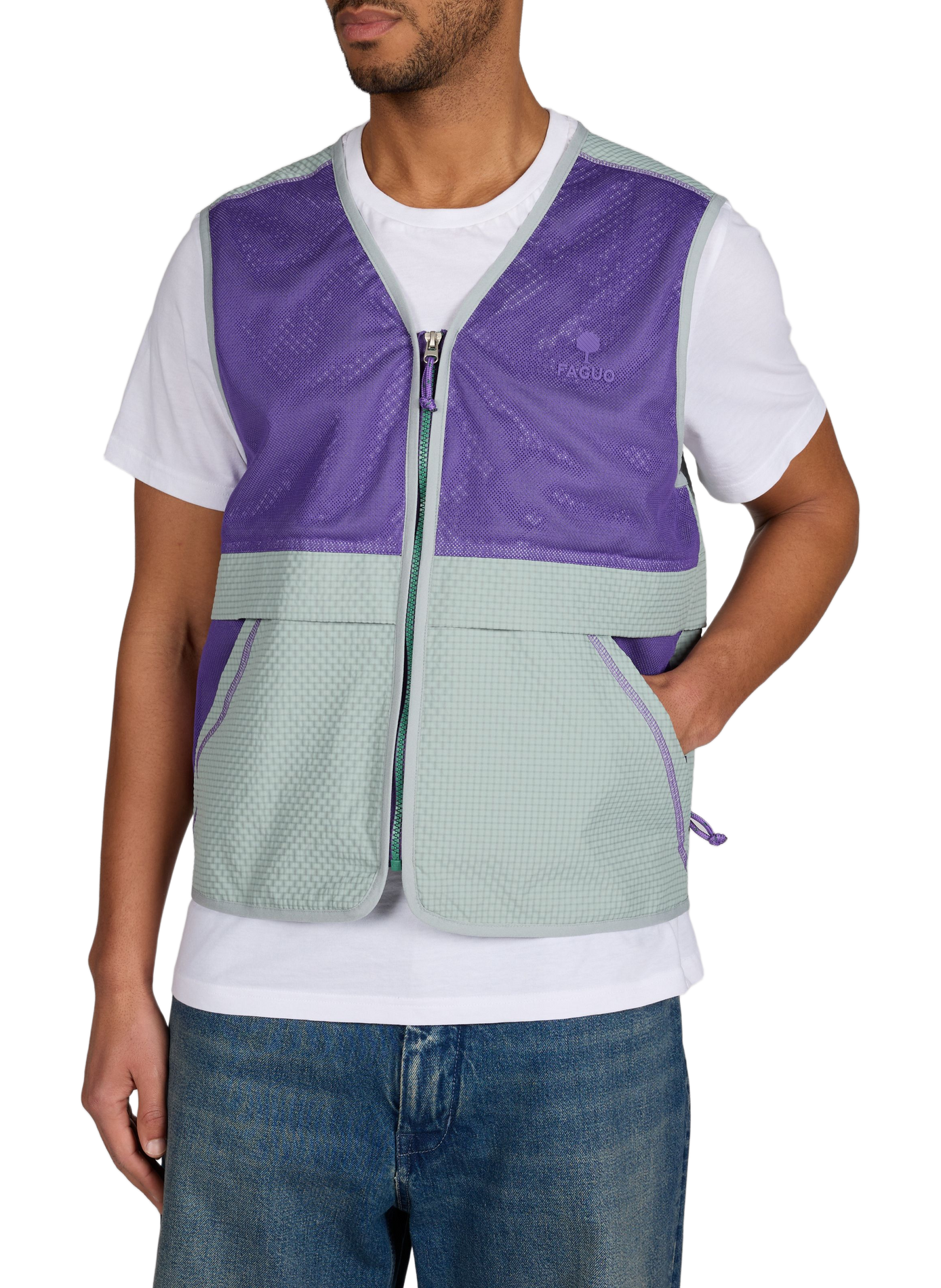 Sleeveless jacket Loudeac FAGUO Green