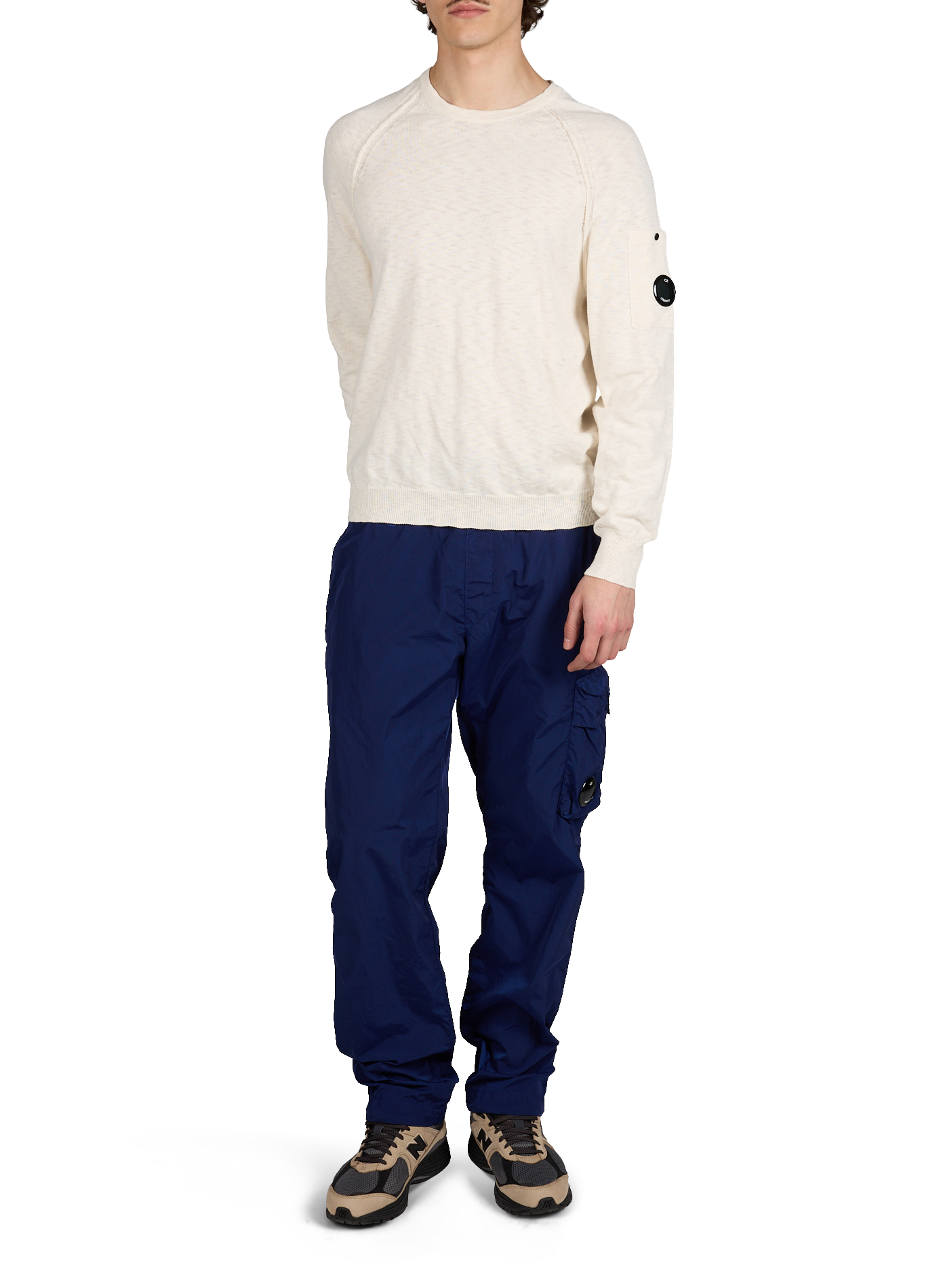 Quilted straight-leg trousers CP COMPANY Blue