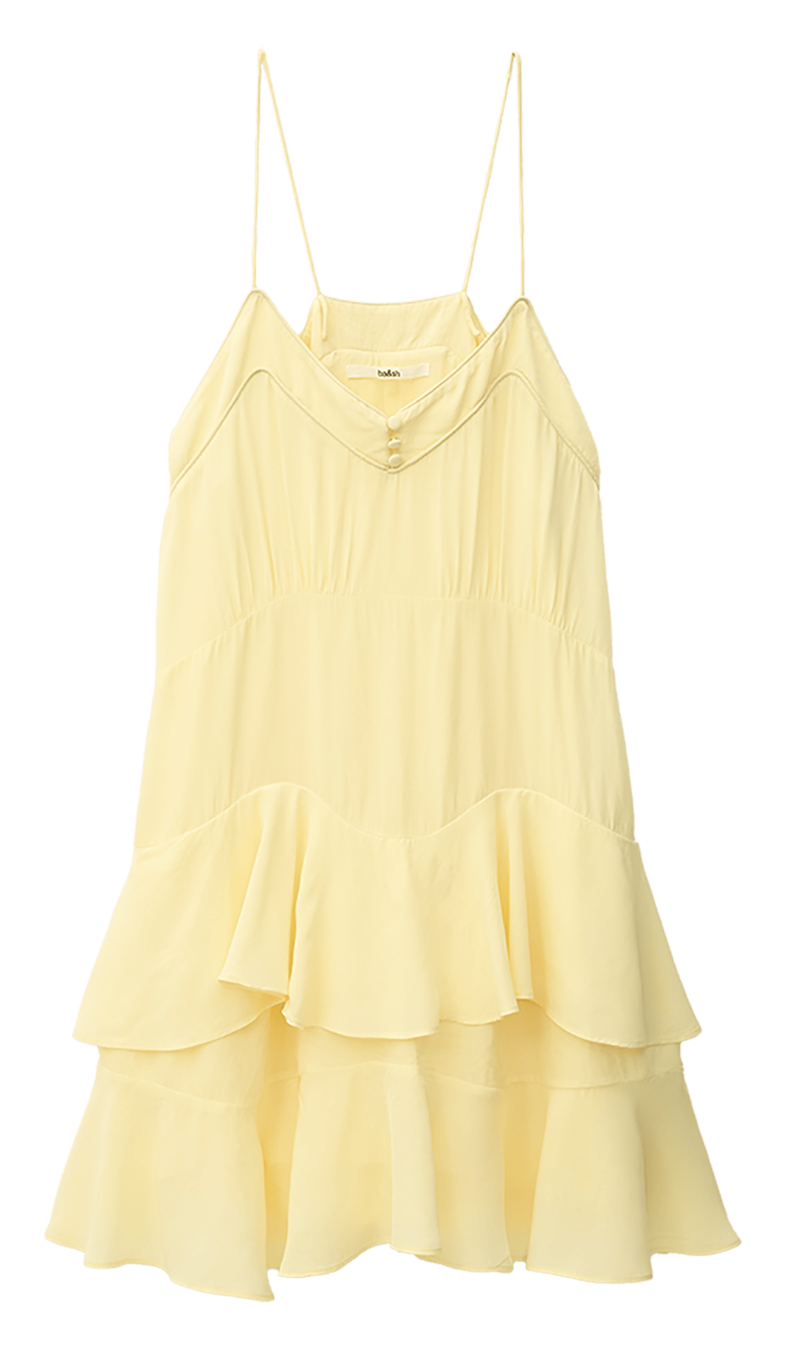 Robe courte col v bilona BA&SH Beige