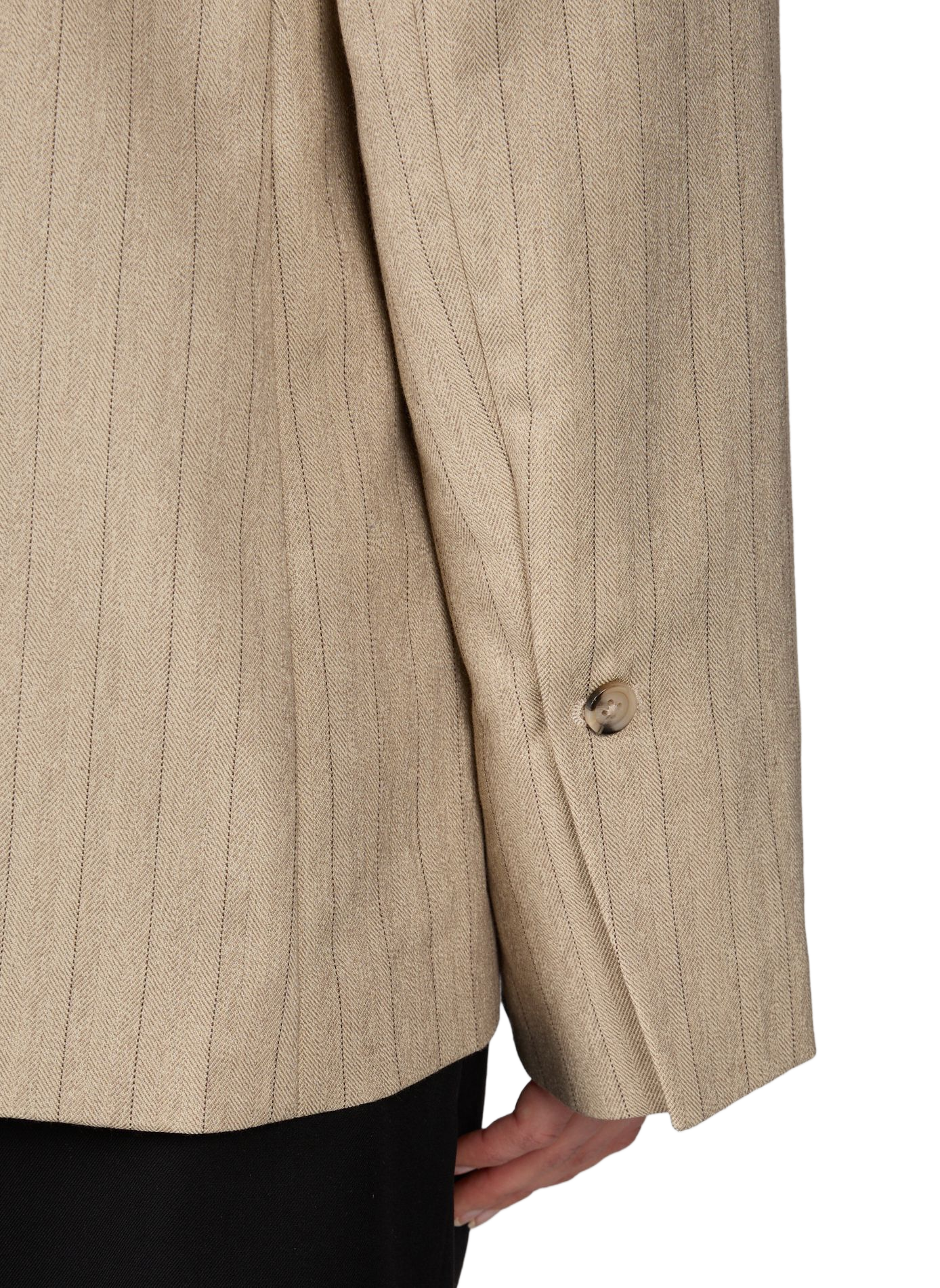 Blazer droit rayé  ROUGE EDIT Multicolore