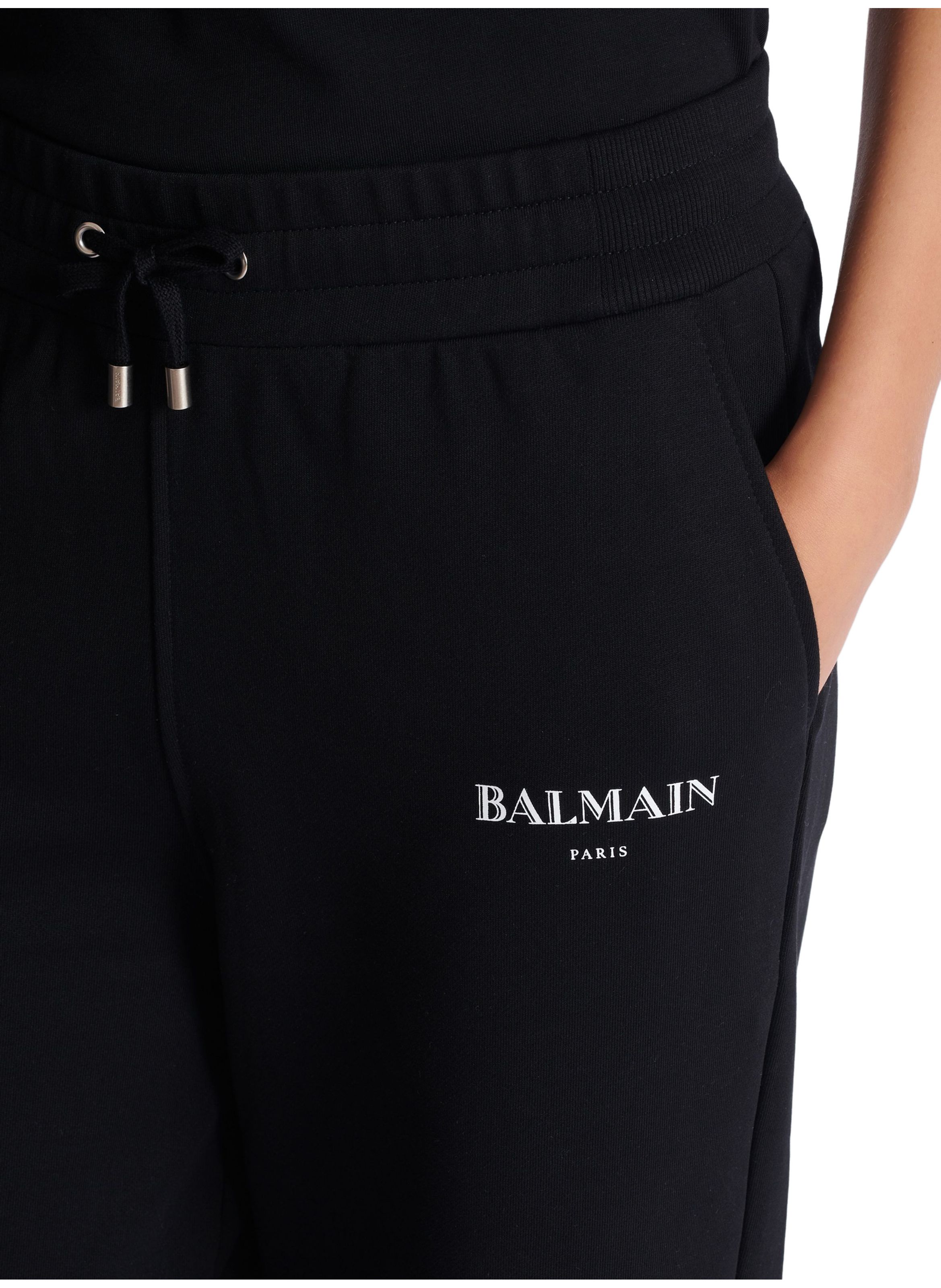 Pantalon sportswear en jersey BALMAIN Noir