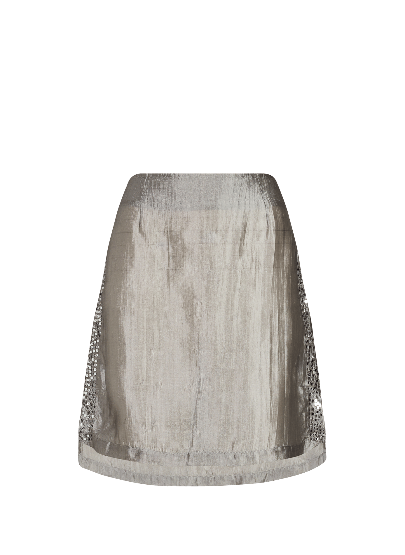 Jules satin skirt with sequin details in silk GIMAGUAS Grey
