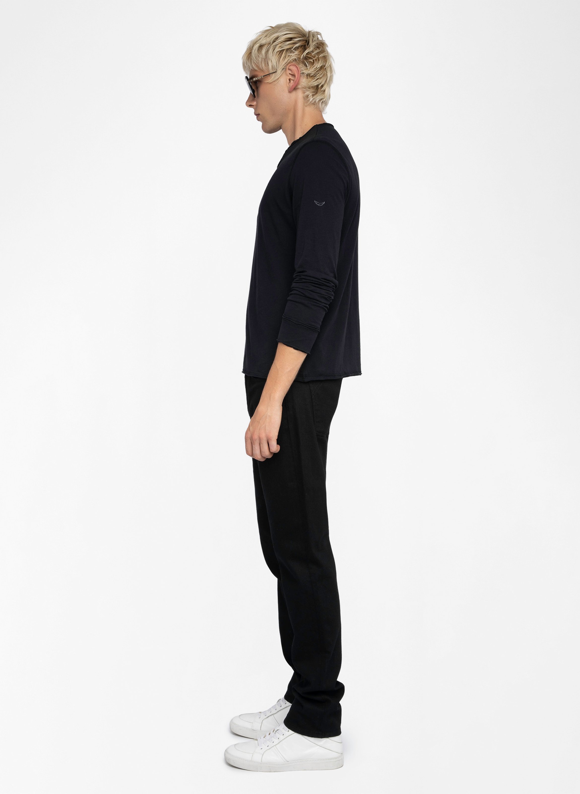 Tes-shirt droit en coton bio monastir ZADIG&VOLTAIRE Zwart