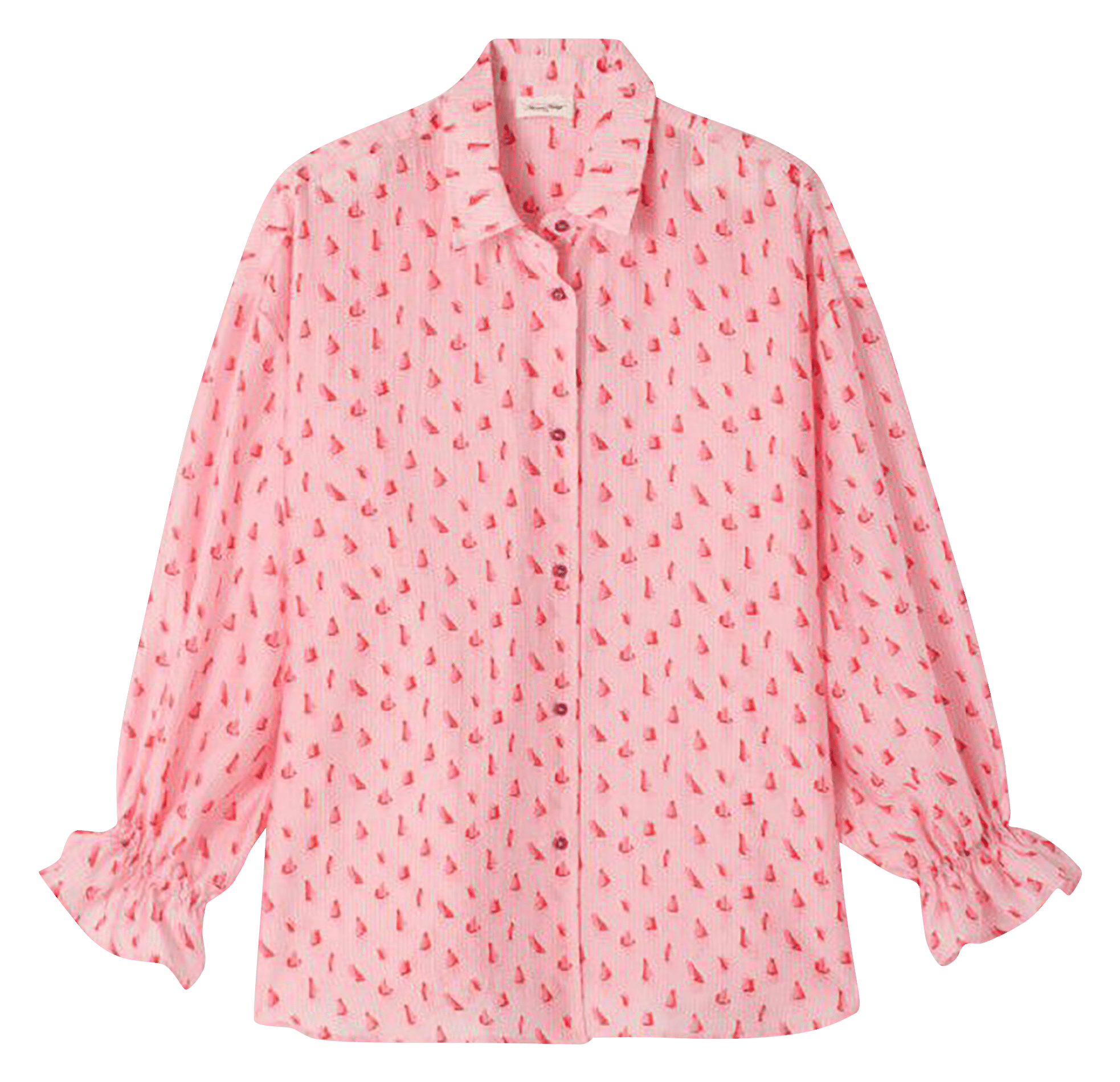 Chemise ample à rayures zivow AMERICAN VINTAGE Rose