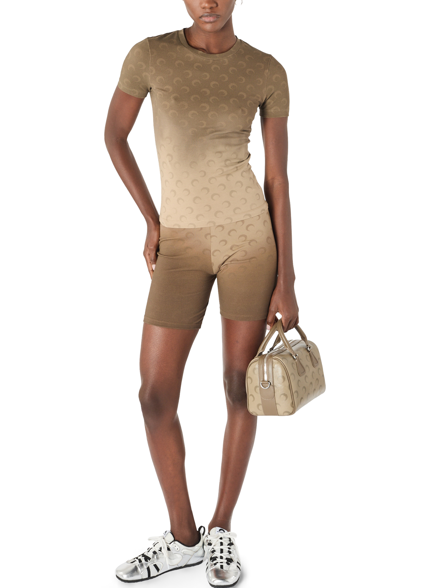 Mini-short moon délavé MARINE SERRE Beige