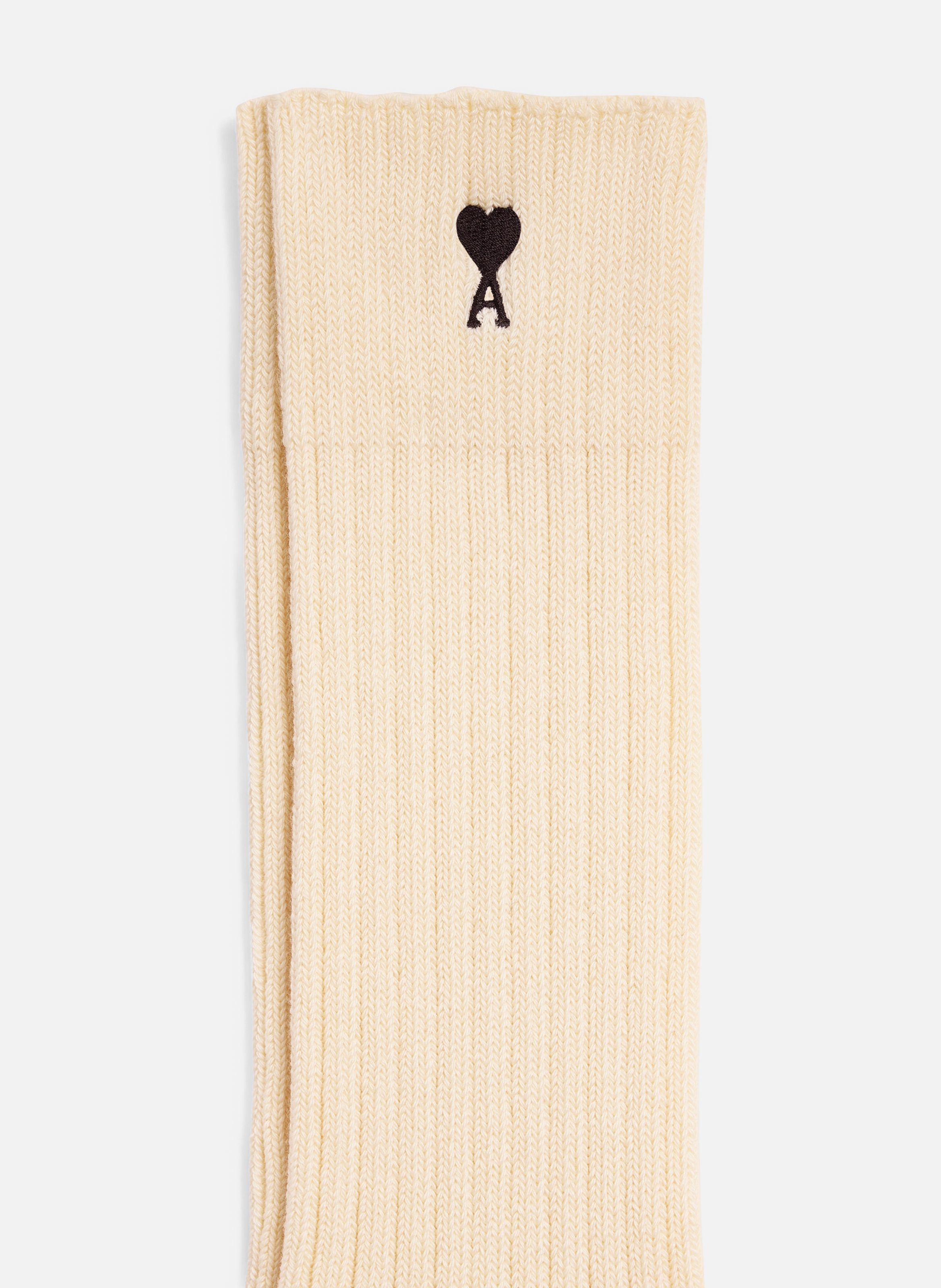 Chaussettes unisexe en coton ami de coeur AMI PARIS Blanc