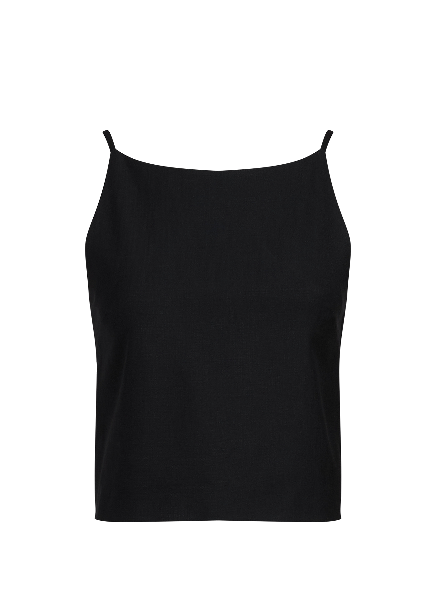 Top Afi sans manches en laine mélangée AFI Noir