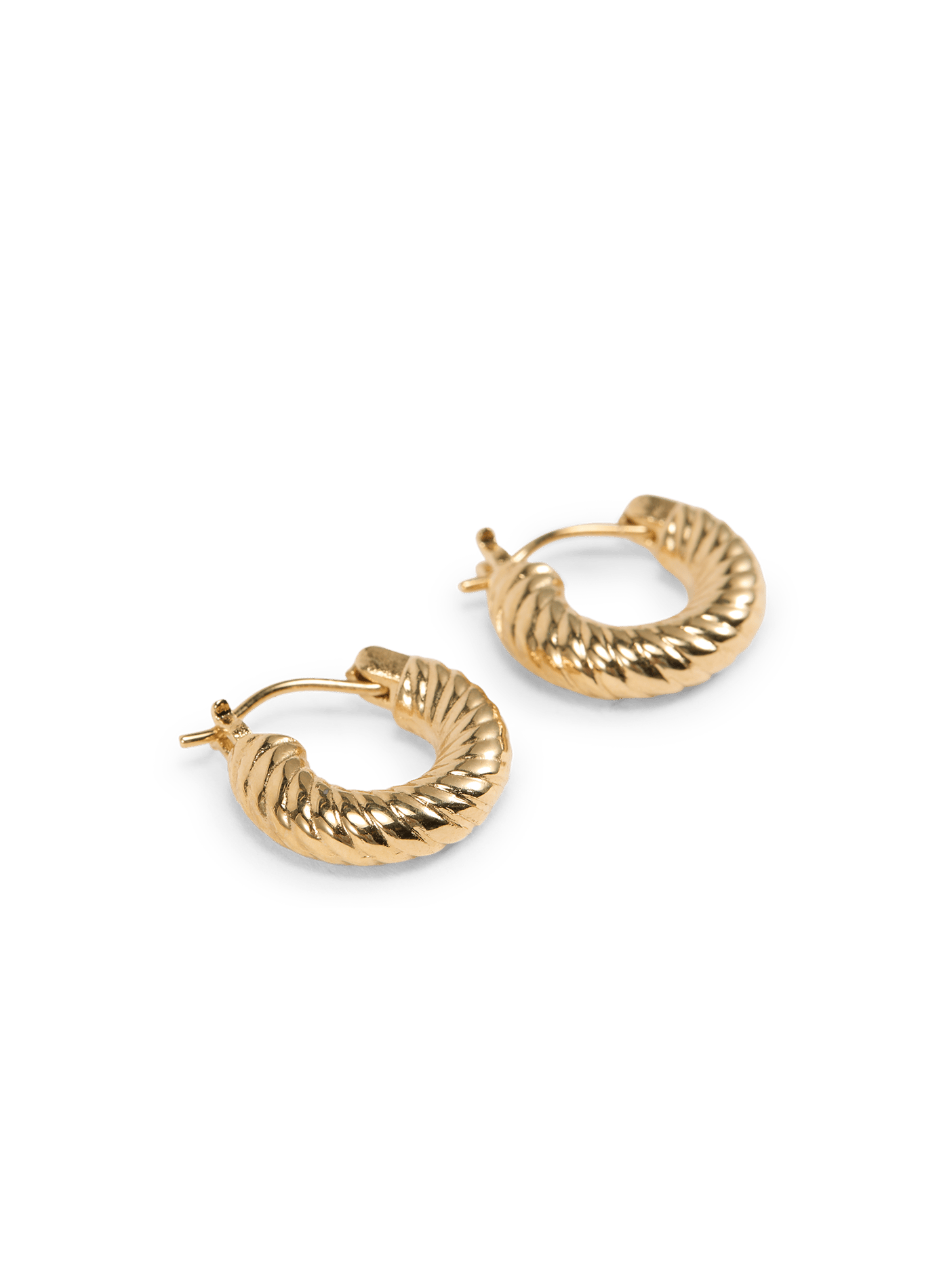 Boucles d'oreilles Sculpt à strie SAISON 1865 Doré