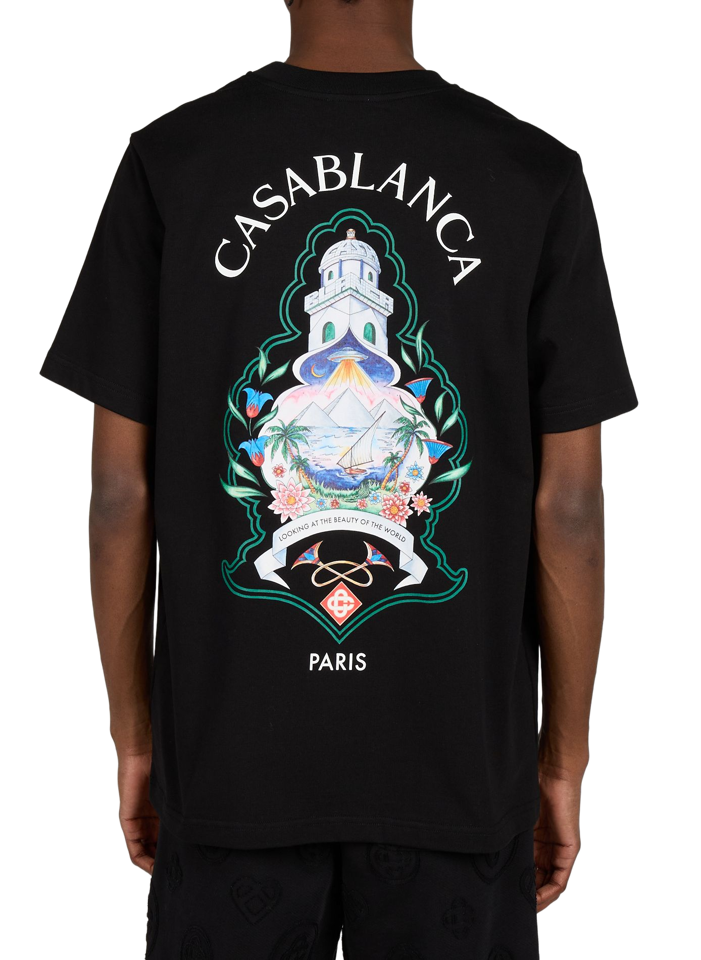 T-shirt Hotel Embleem van katoen CASABLANCA PARIS Veelkleurig