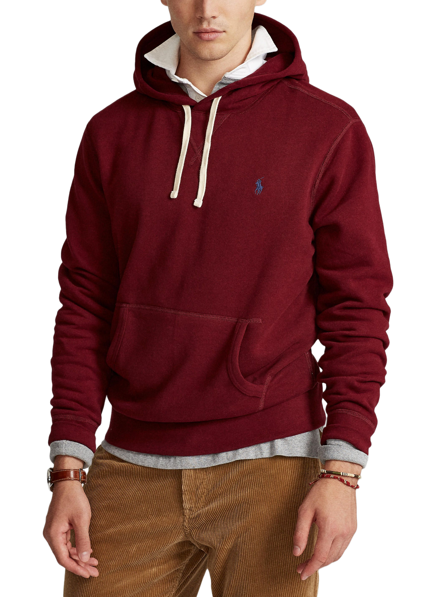 Hoodie en coton POLO RALPH LAUREN Rouge